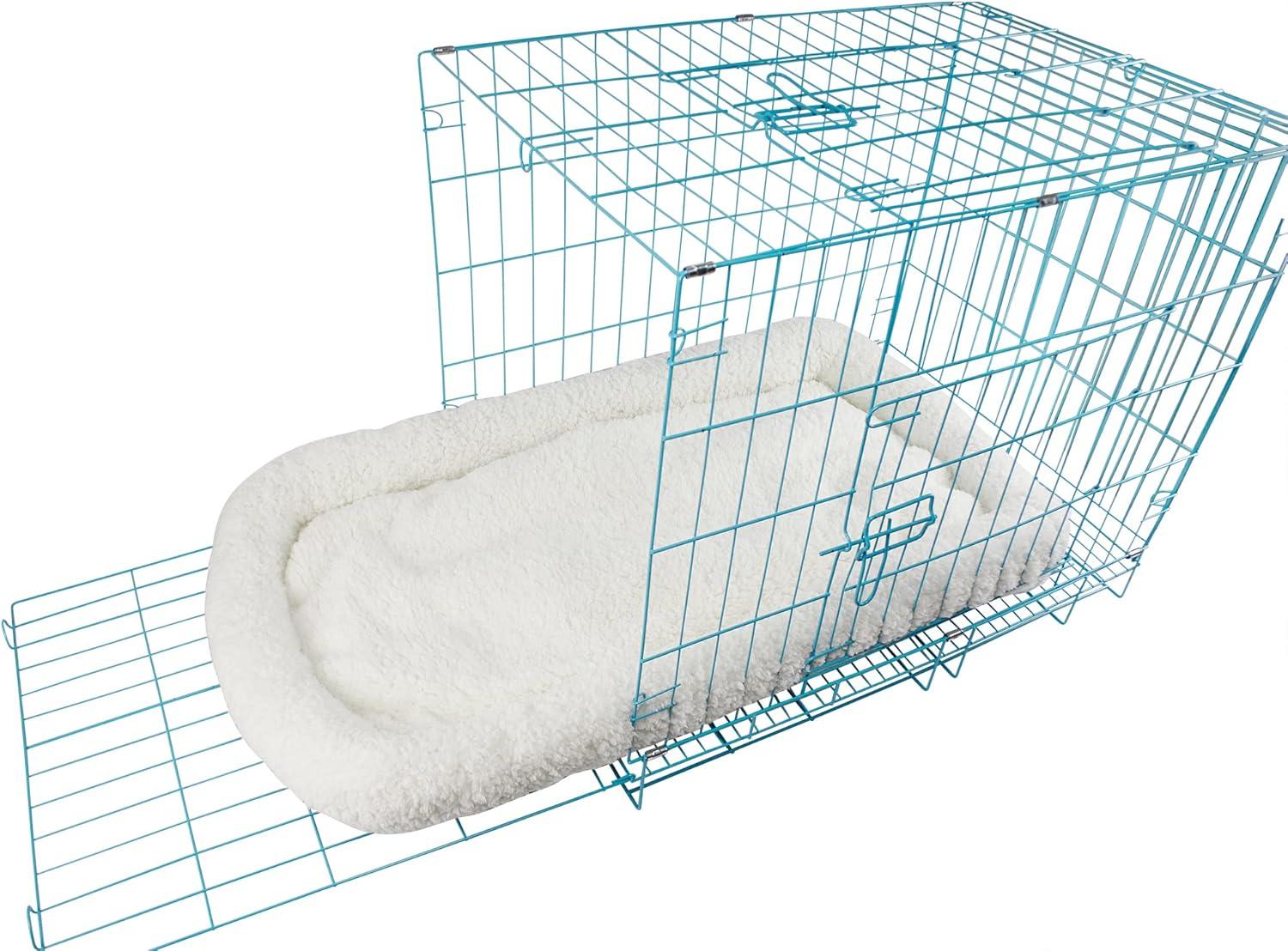 White Self-Warming Polyester Pet Bed for Small Dogs