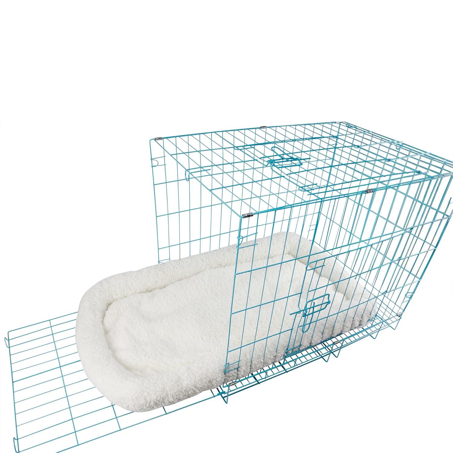 long rich Self Warming Pet Bed, Self Heating Cat Dog Pads for Indoor Outdoor Pets Non-Slip Bottom, Machine Washabl， Bolster pet Bed/Dog Bed/Crate Cushion 24 by 18 inches,by Happycare Textiles