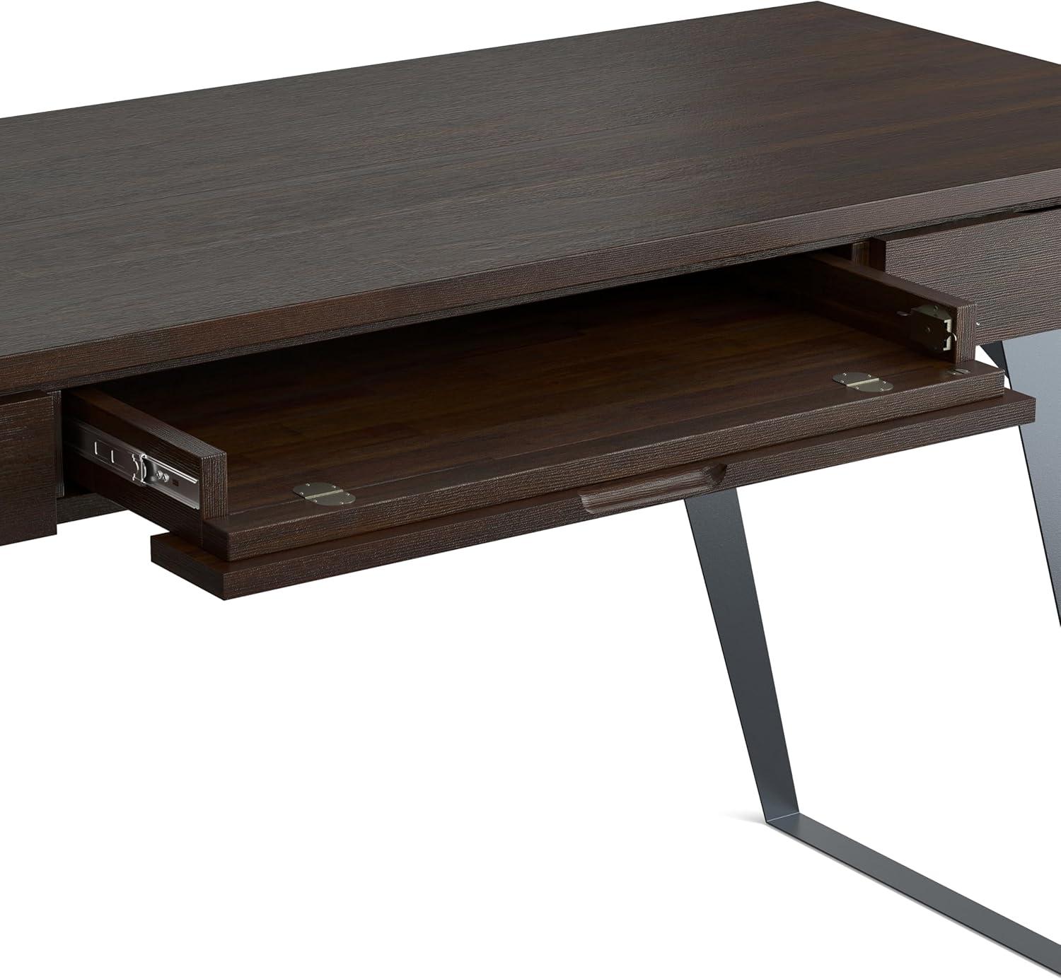 Simpli Home Lowry Solid Wood Desk