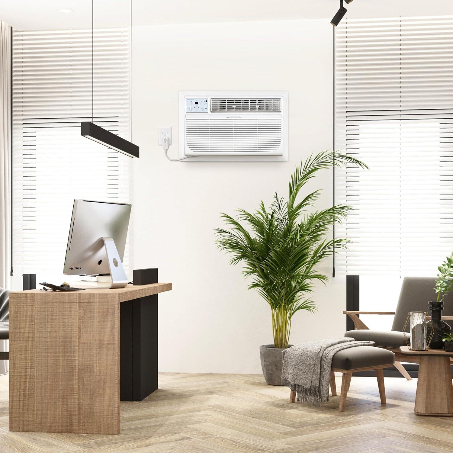 12,000 BTU 230V Through-the-Wall Air Conditioner with 10,600 BTU Supplemental Heat Capability