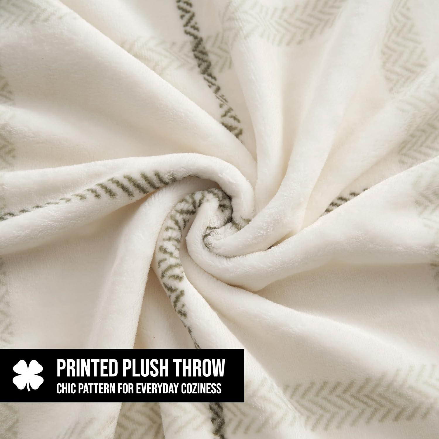 Lucky Brand Lucky Brand Palmdale Reversible Plush & Cozy Thow Blankets - 50" x 70"