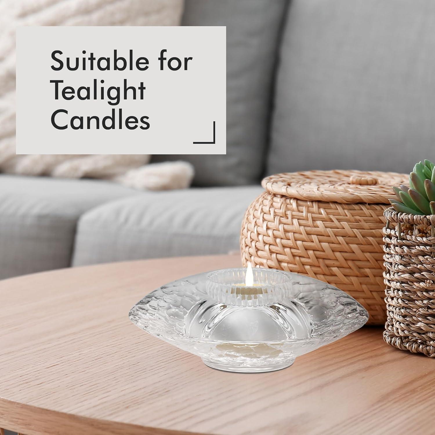 Orrefors Discus 1.75'' H Crystal Tabletop Votive Holder