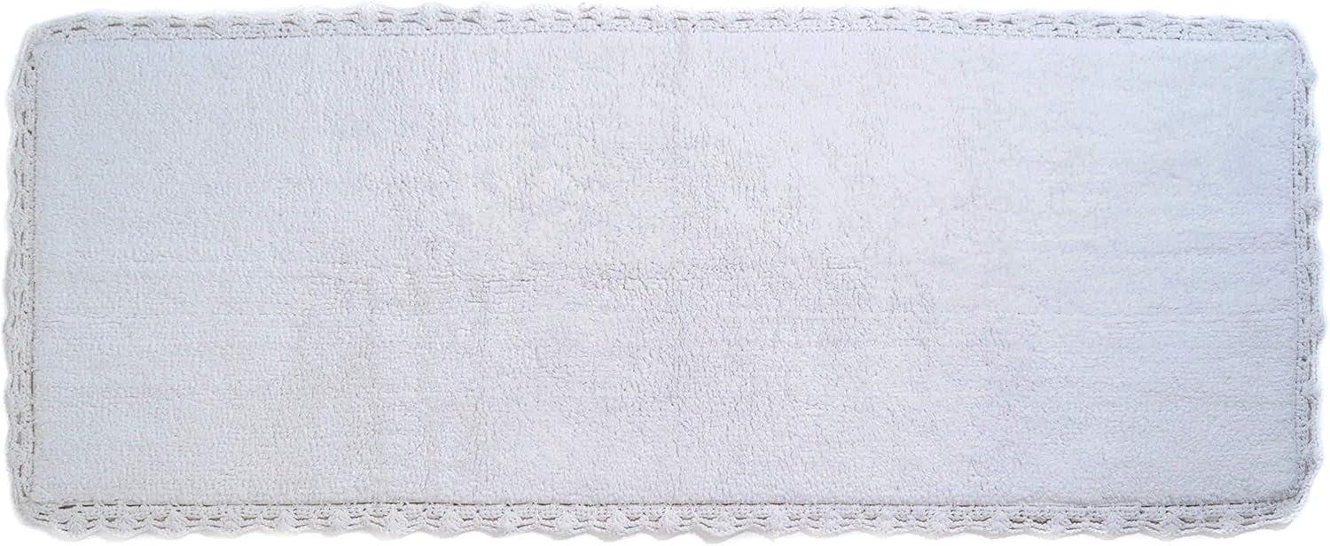 Crochet Bath Rug Runner White(22"X60") - Chesapeake Merch Inc.