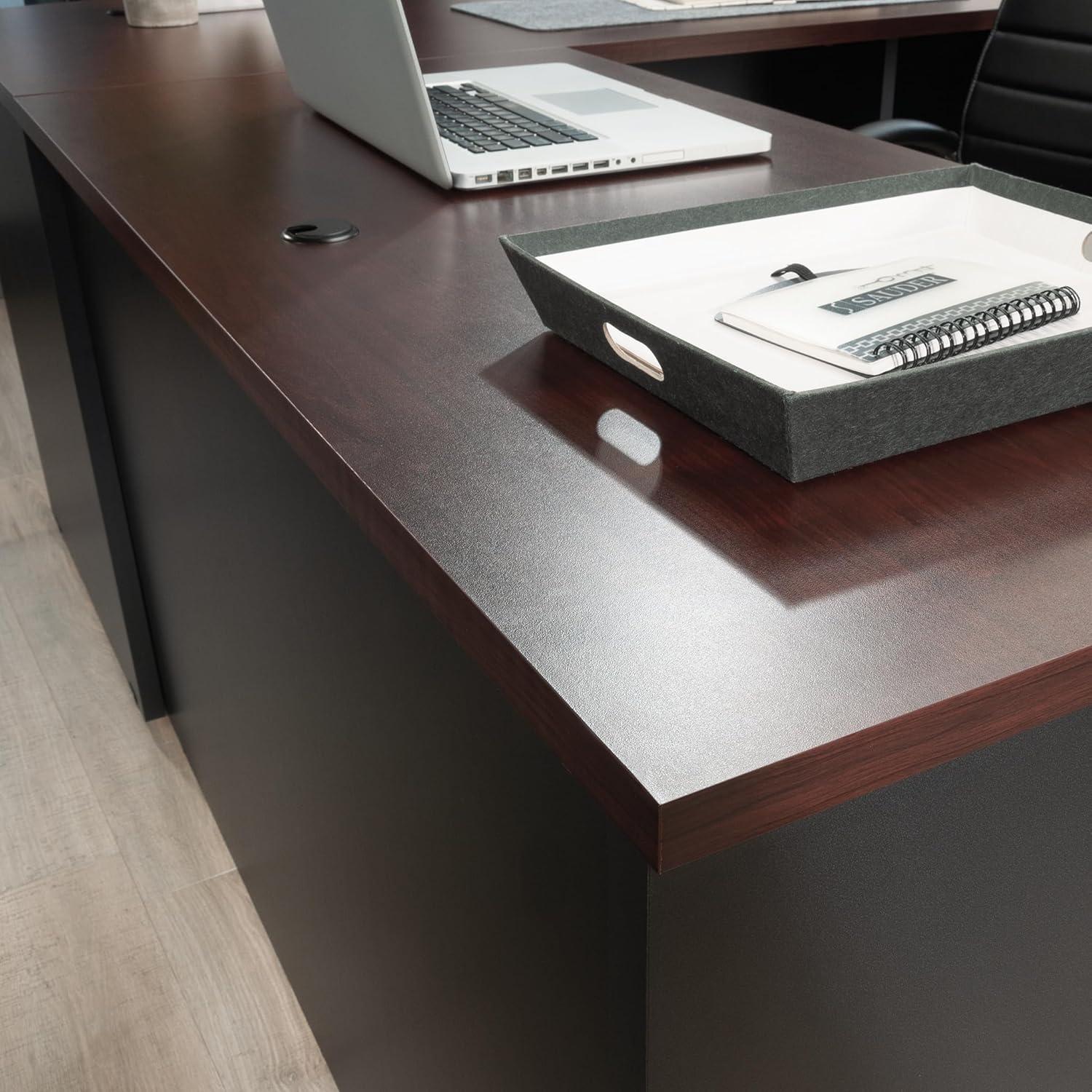 Sauder Via Executive Office Desk Return Classic Cherry