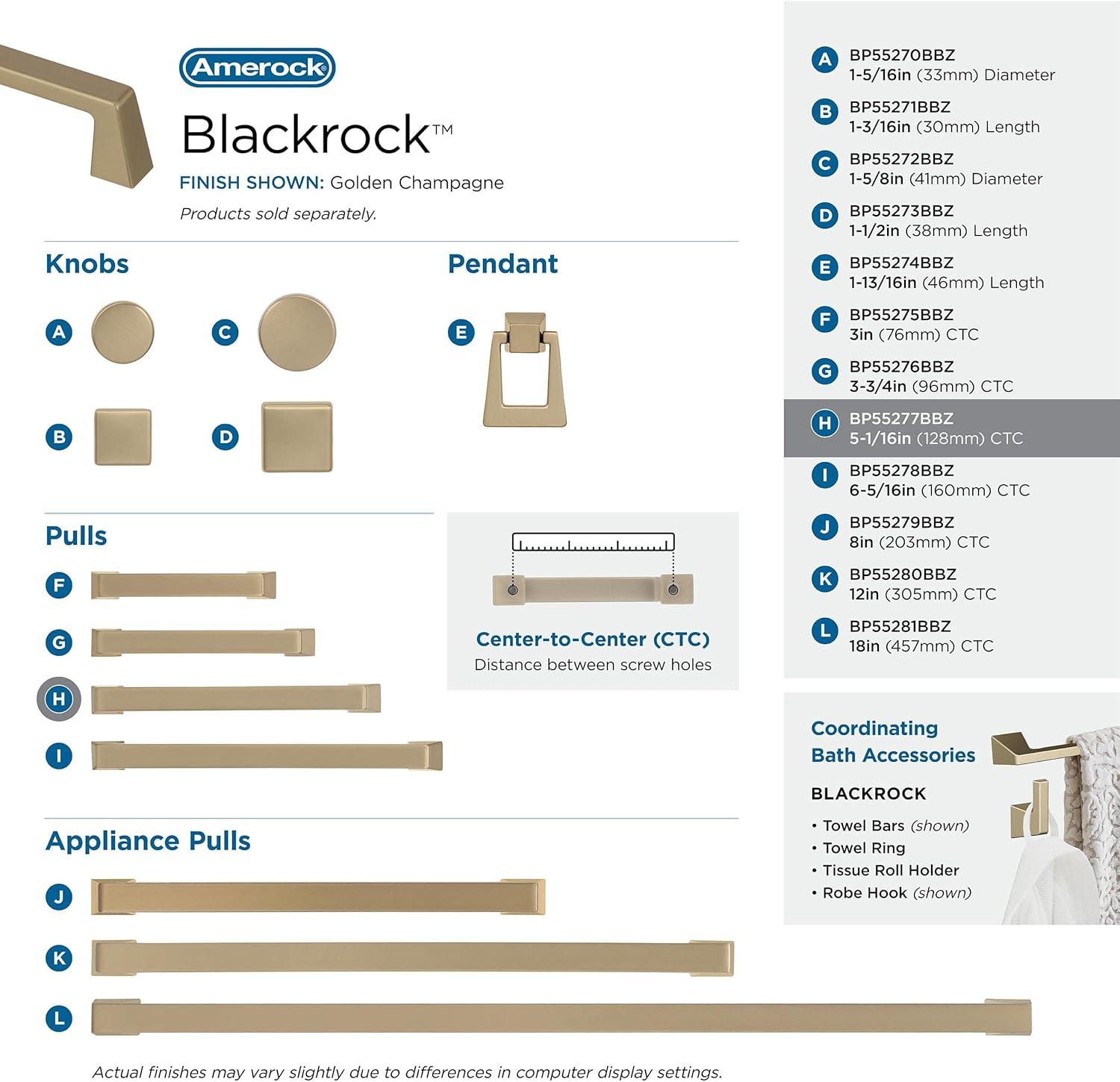 Blackrock 5 1/16" Center to Center Bar Pull