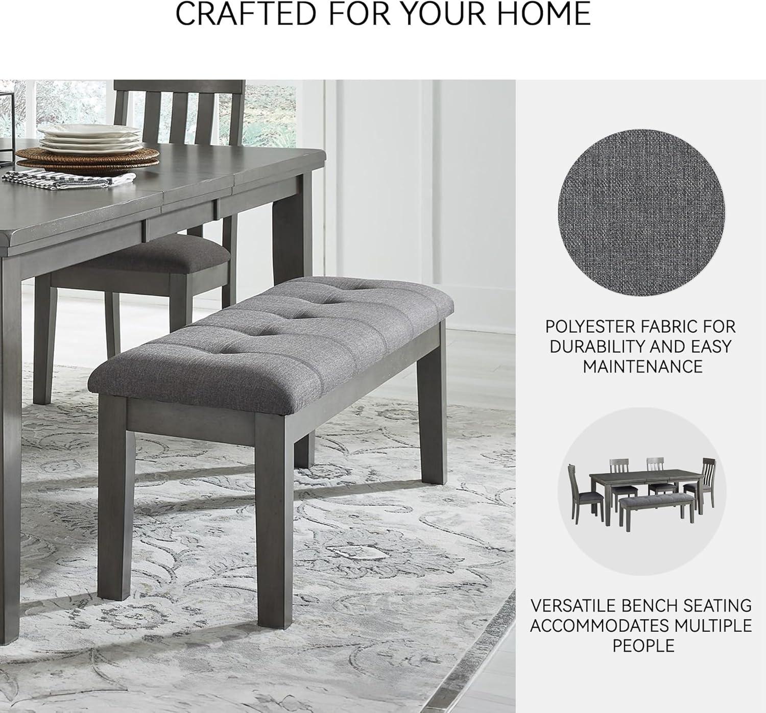 Signature Design by Ashley Contemporary Hallanden 50" Dining Bench Two-tone Gray
