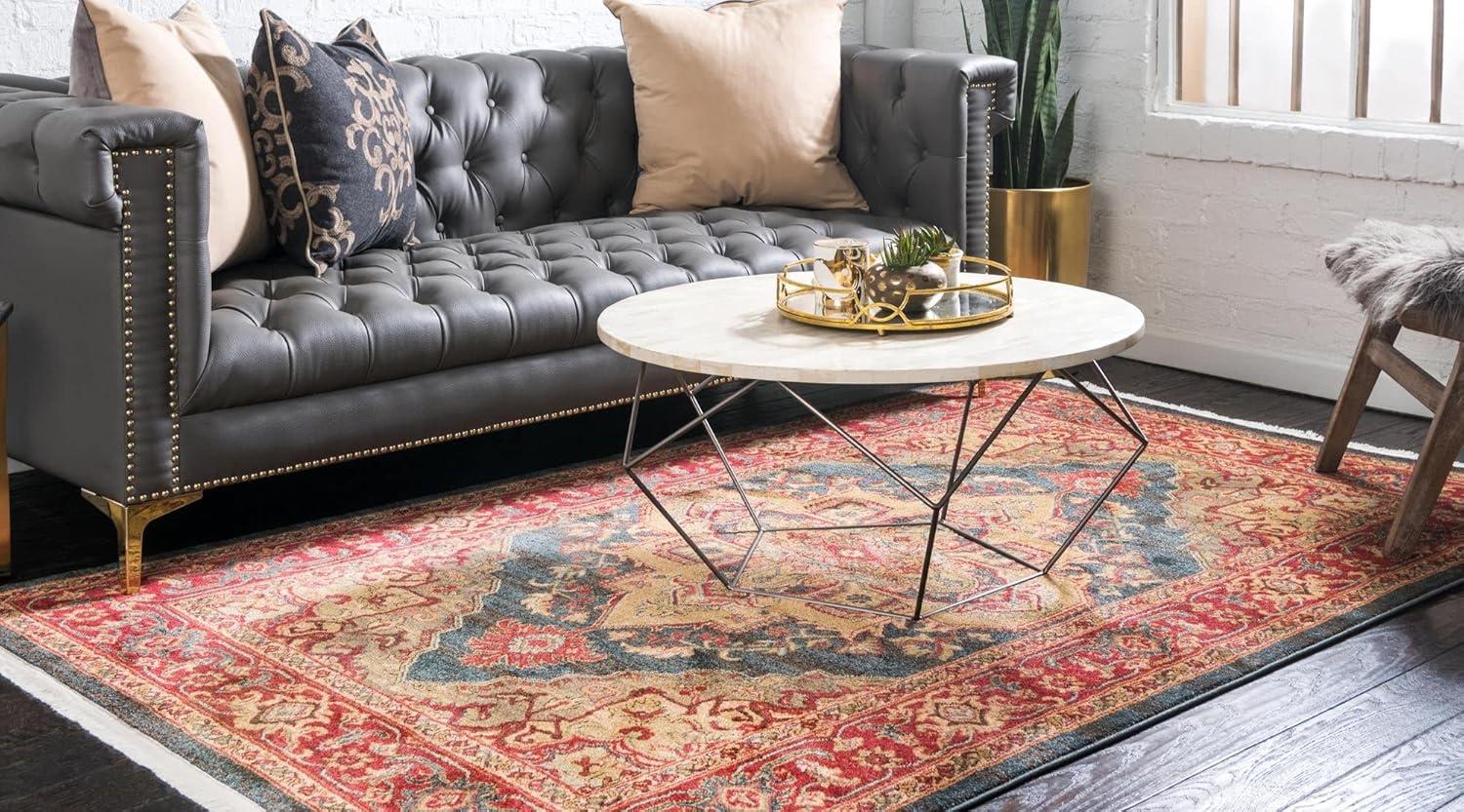 Unique Loom 8' 0 x 11' 0 Red Sahand Arsaces Area Rug