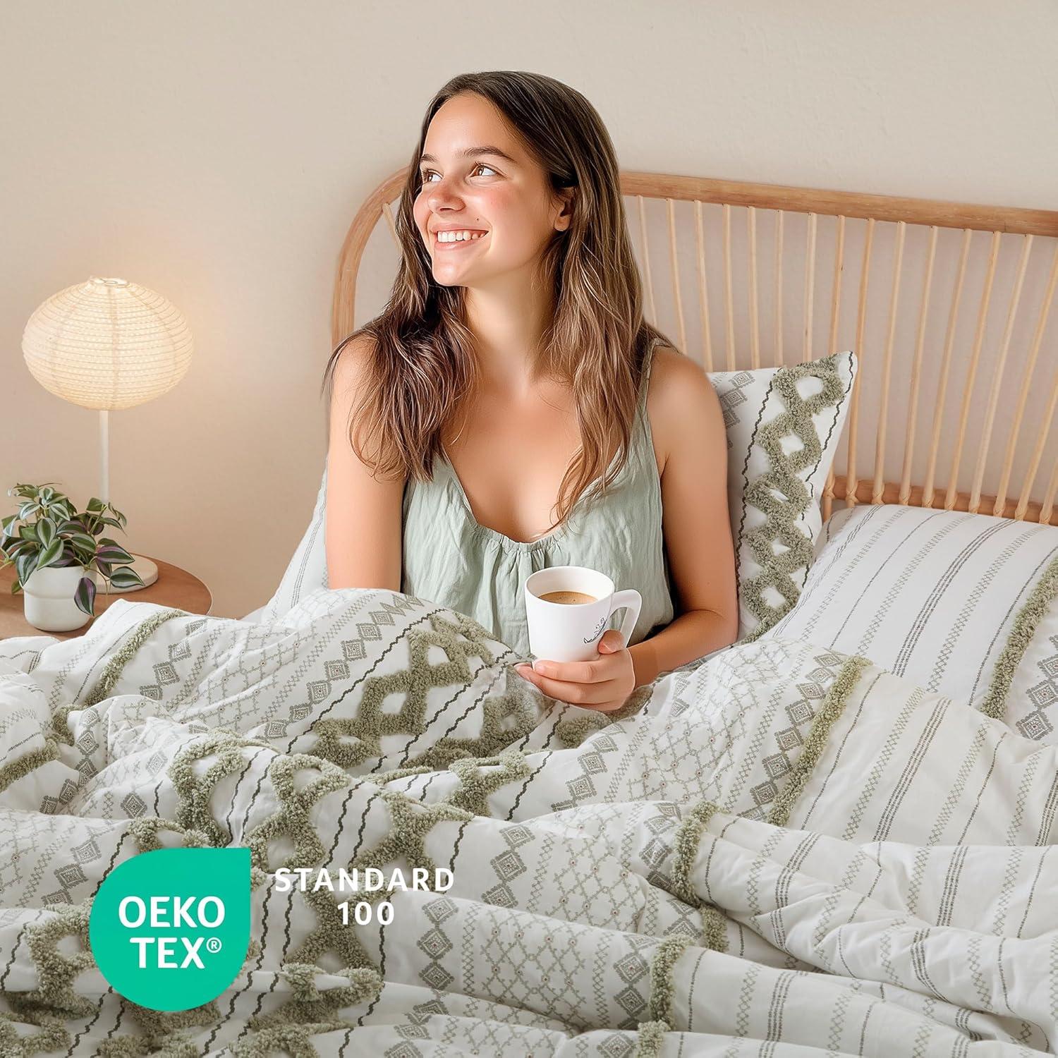 INK+IVY Imani Cotton Printed Duvet Cover Set