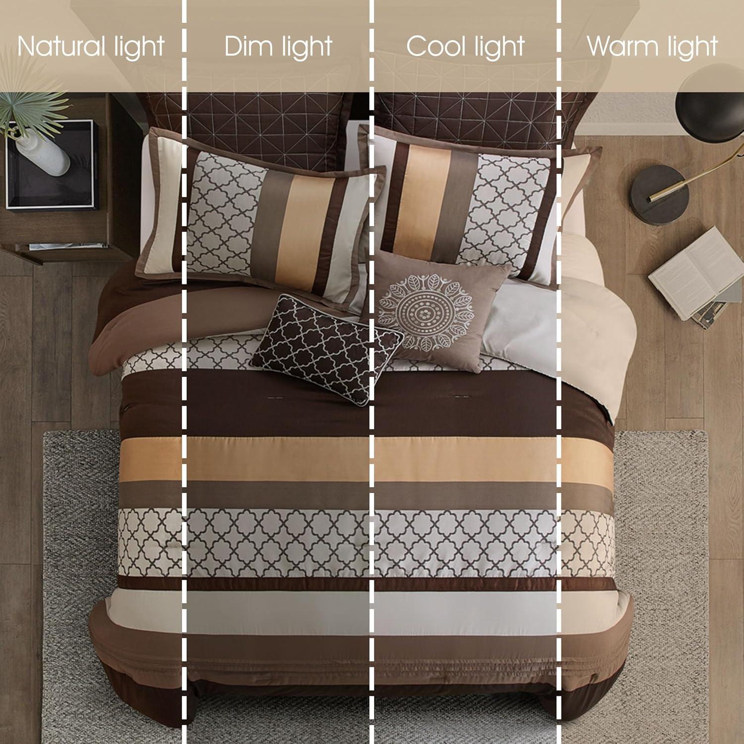 Nanshing America, Inc Avalon Microfiber Modern & Contemporary 8 Piece Comforter Set