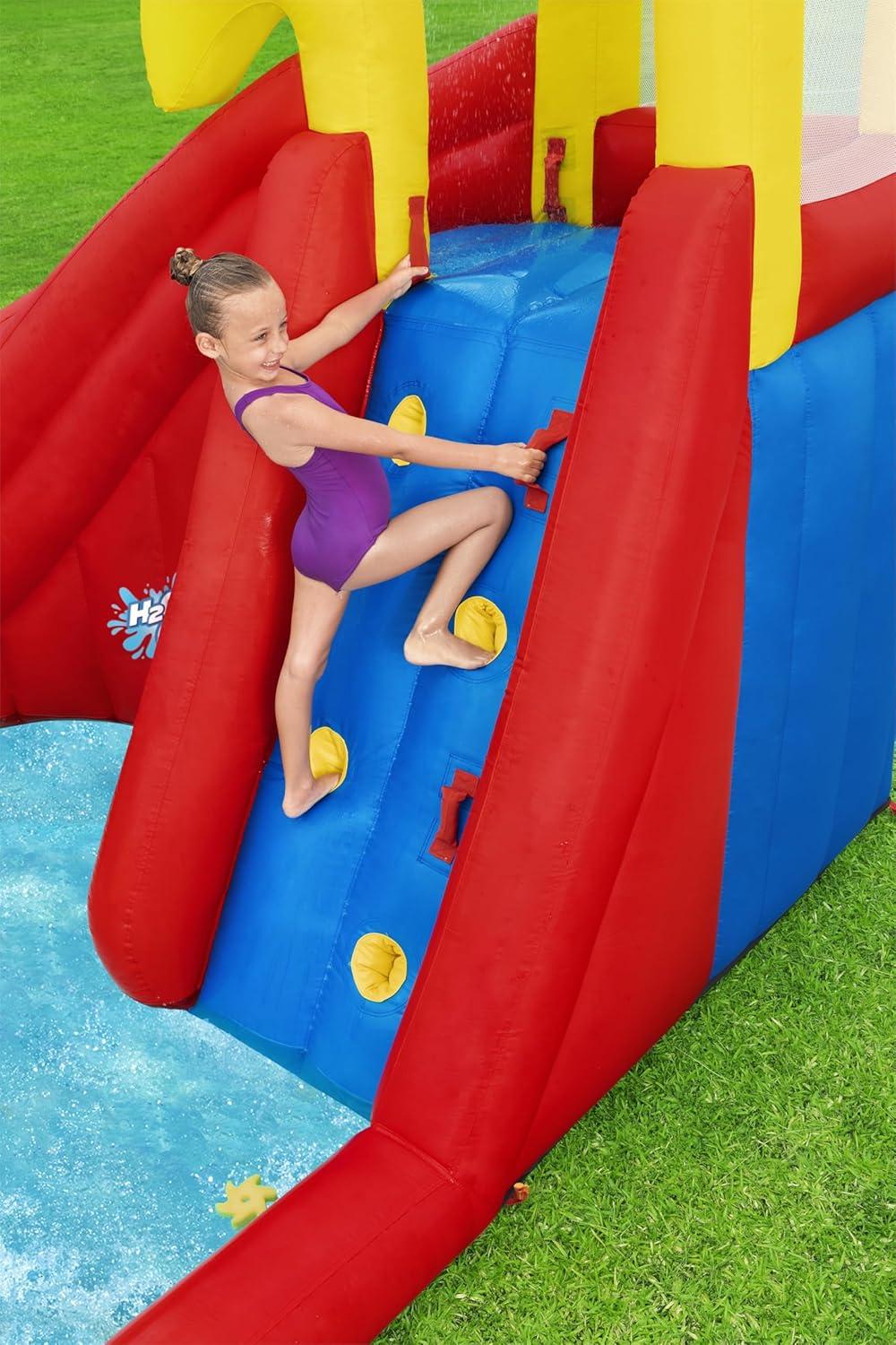 AstroSplash Mega Outdoor Water Park with Slide and Climbing Wall