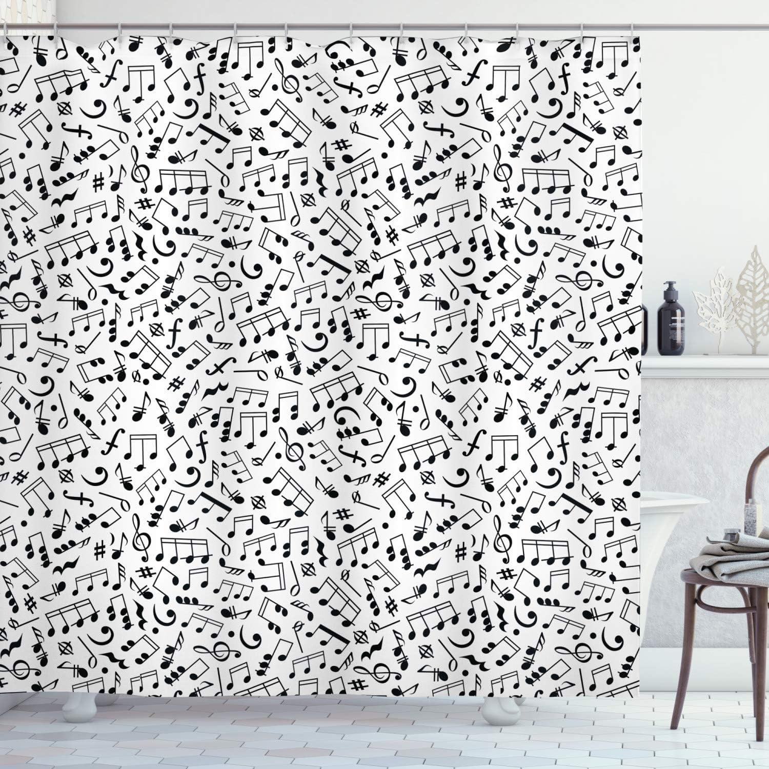 Ambesonne Shower Curtain with Hooks Included