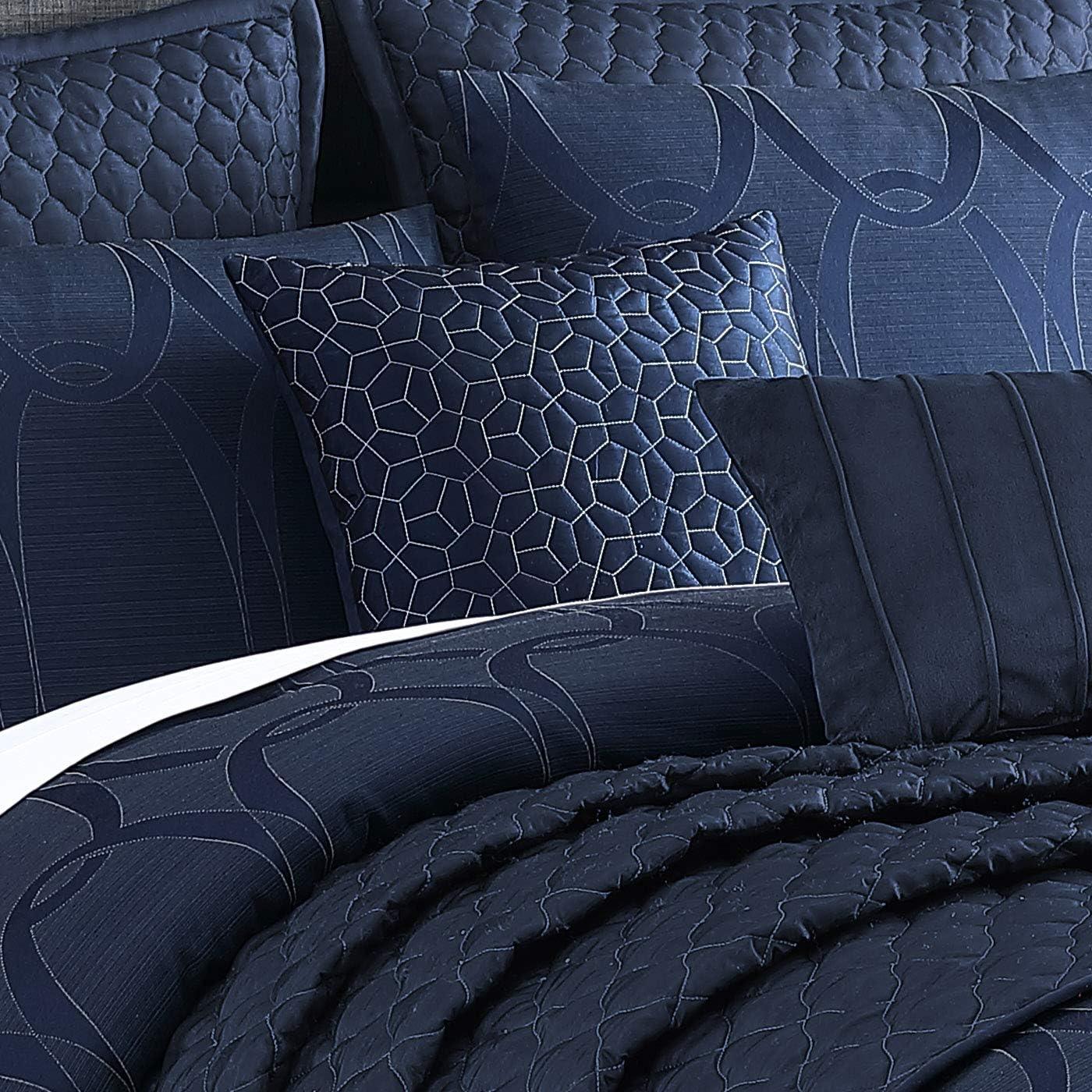 Destiny Dark Blue Comforter Set