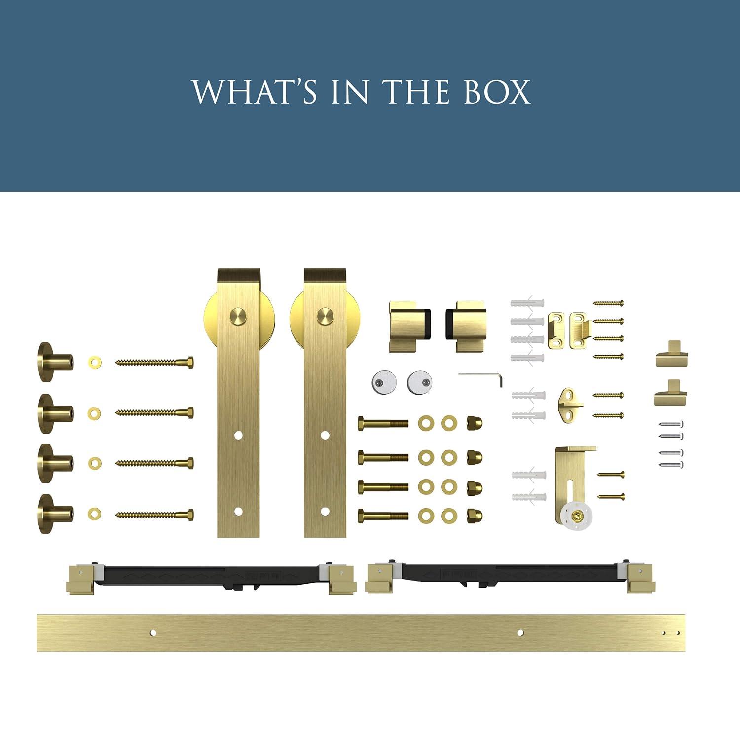 National Hardware 72" Designer Interior Barn Door Kit with Soft Close