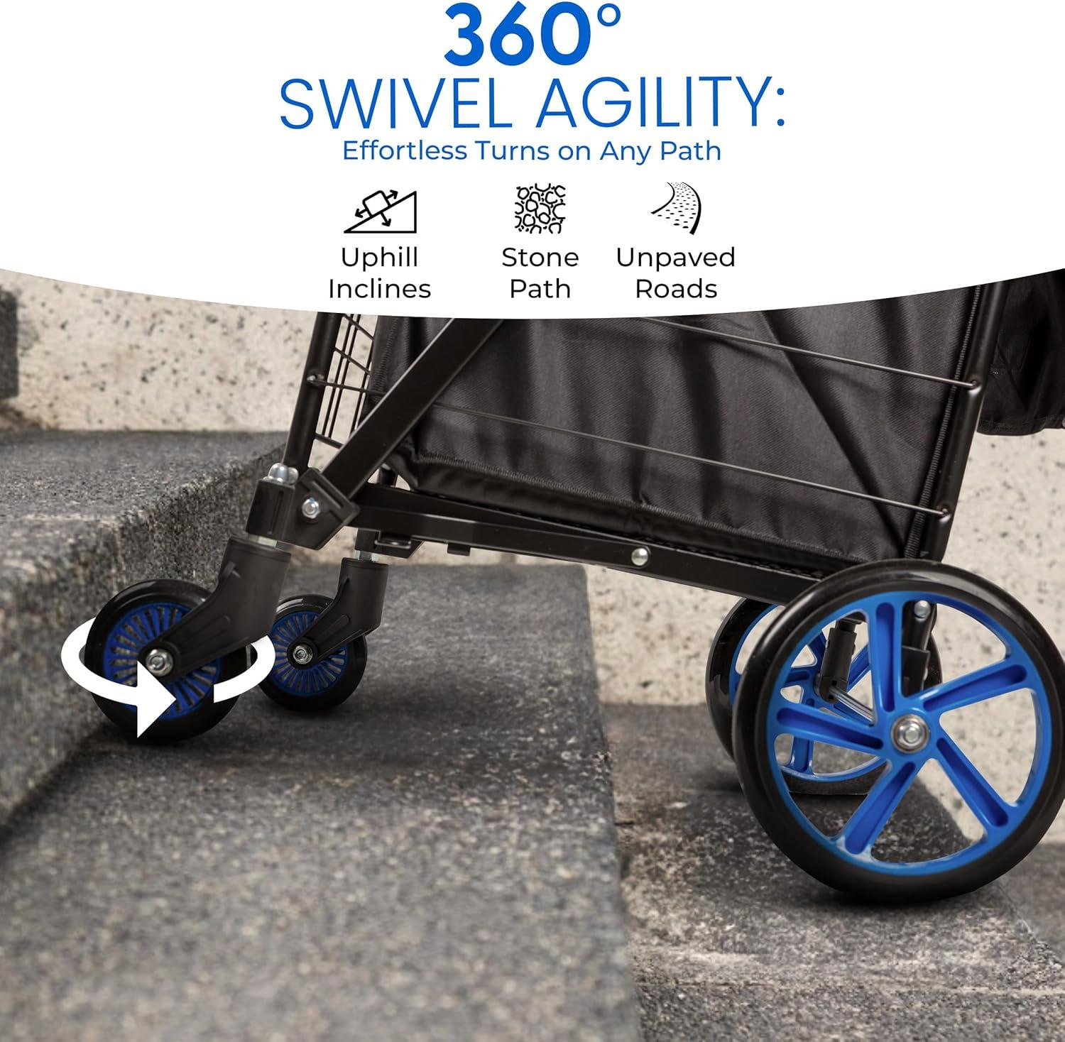 SereneLife Rolling Utility Cart