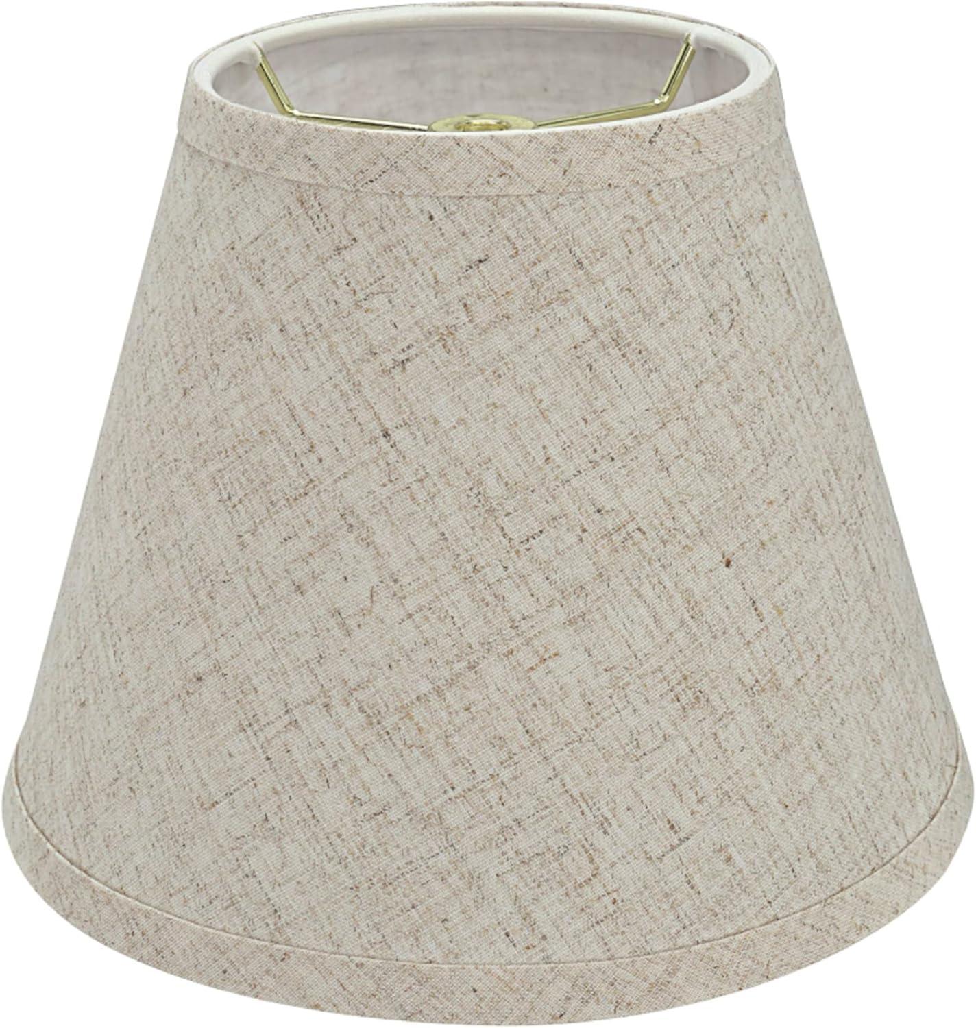Aspen Creative 32426 Transitional Hardback Empire Shaped Spider Construction Lamp Shade in Beige, 9" wide (5" x 9" x 7")