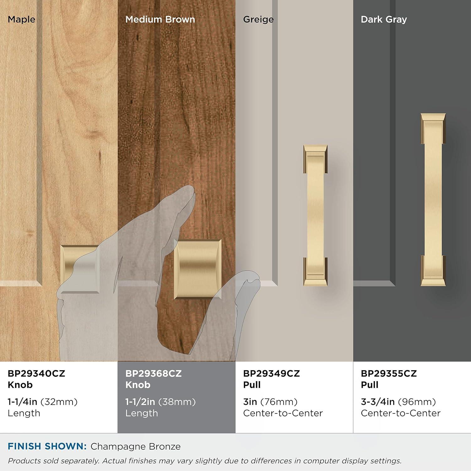 Candler 1 1/2" Length Rectangle Knob