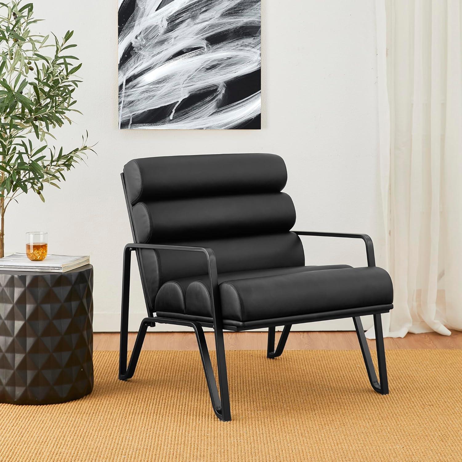 Cacey Faux Leather Armchair