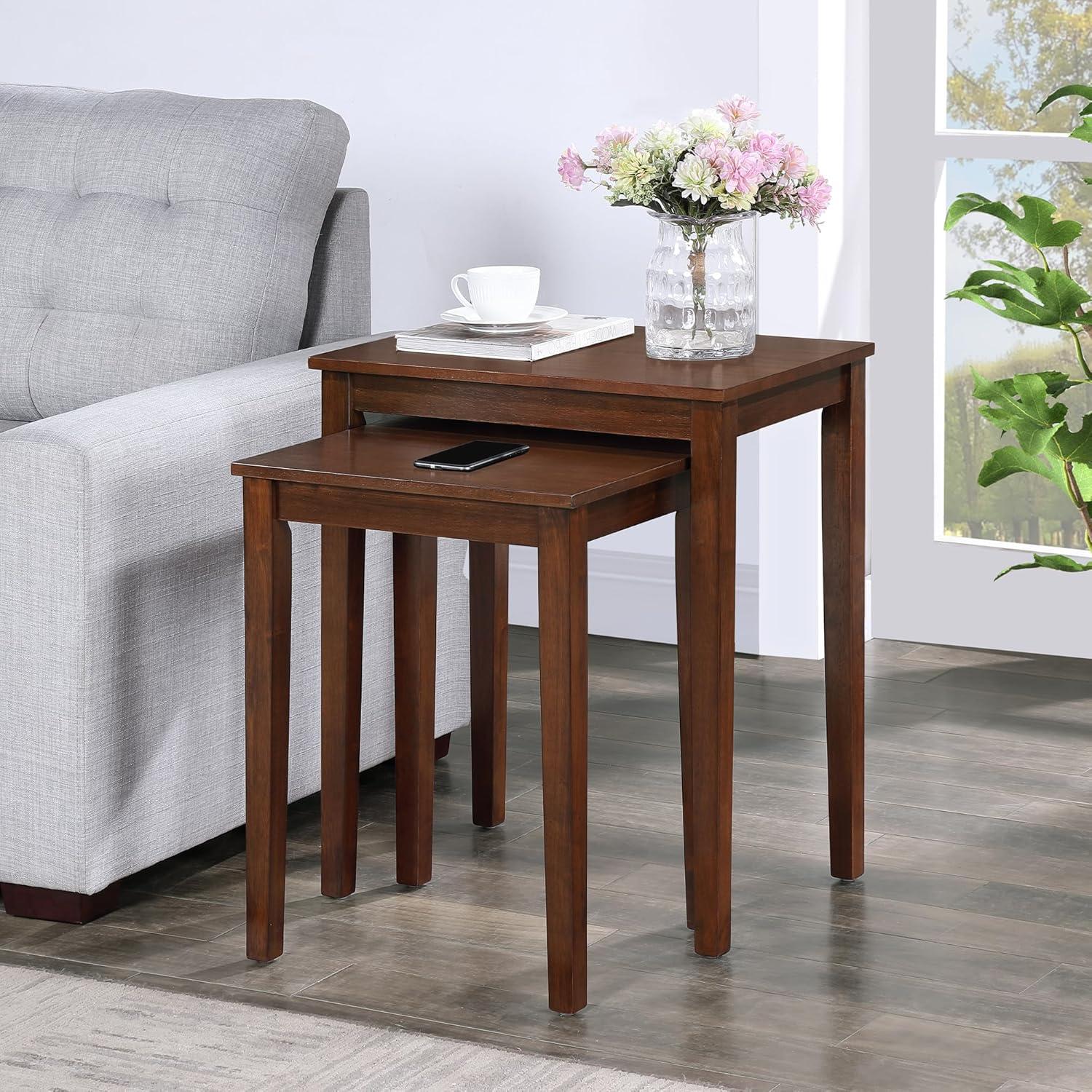 Convenience Concepts American Heritage Nesting End Tables, Espresso
