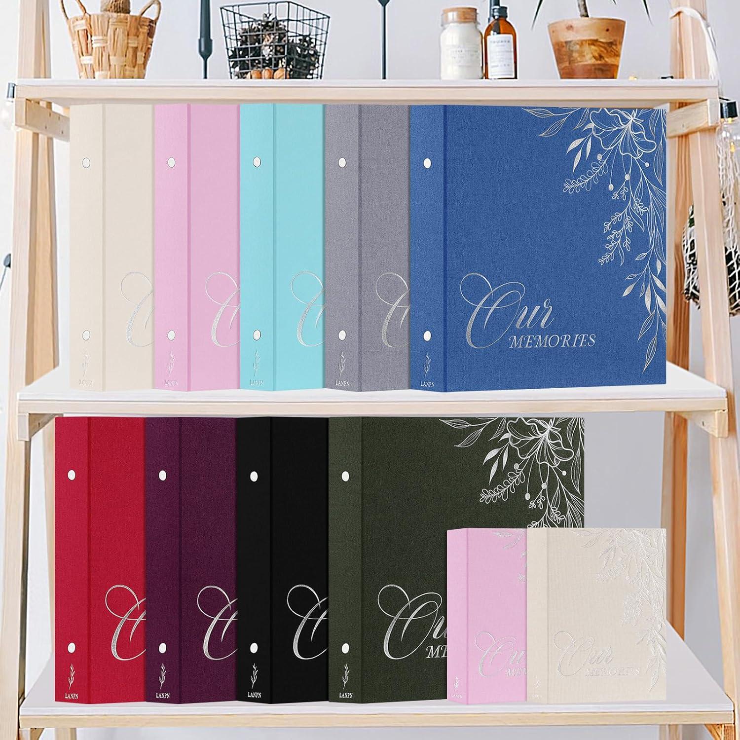 BEACHWATER POOL & SPA, LLC Photo Album 4X6 1000 Pockets, Extra Large Capacity Linen Cover Picture Albums Holds 1000 Horizontal And Vertical Photos