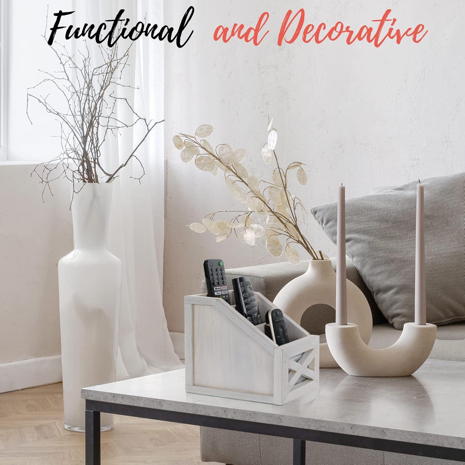 Autumn Alley Rustic Remote Control Holder Organizer