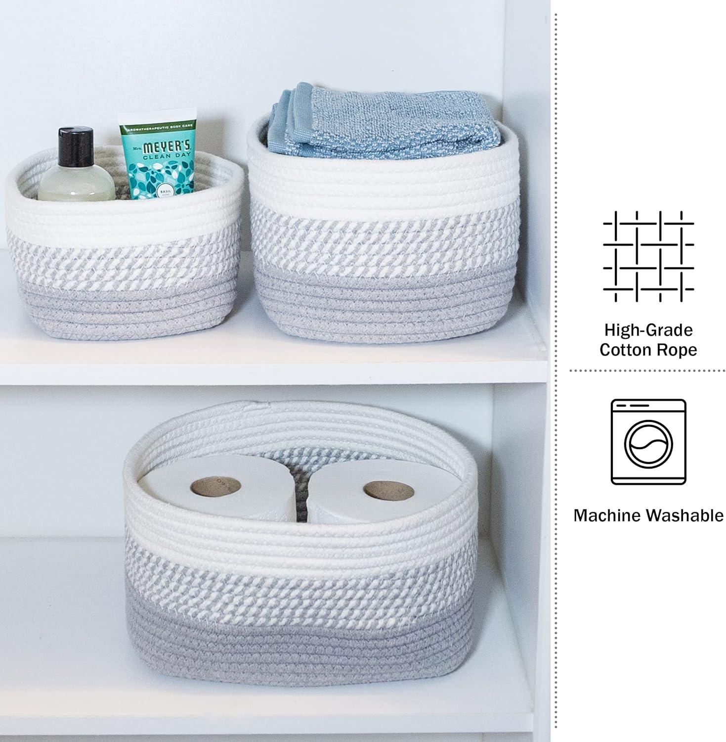 Home-Complete 3pc Storage Basket Set