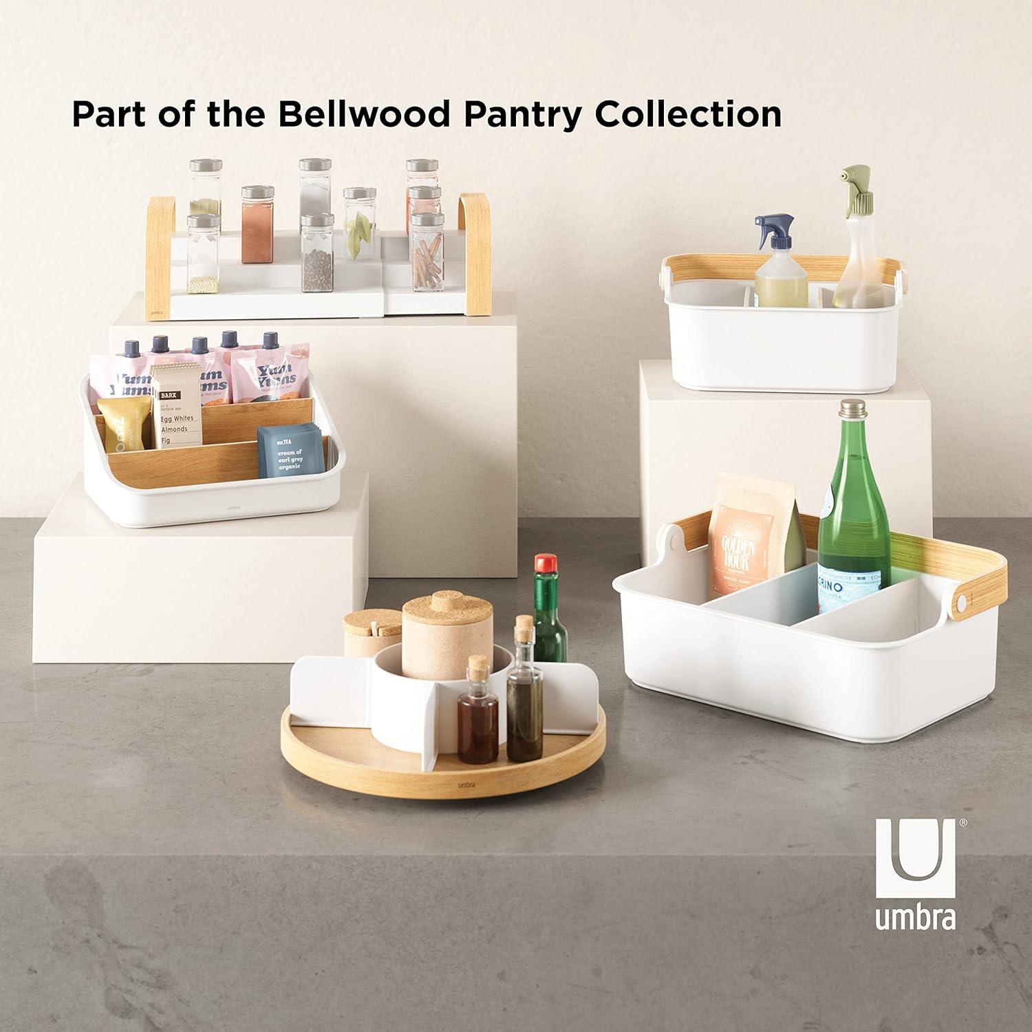 Bellwood White and Natural Three-Tier Packet Organizer