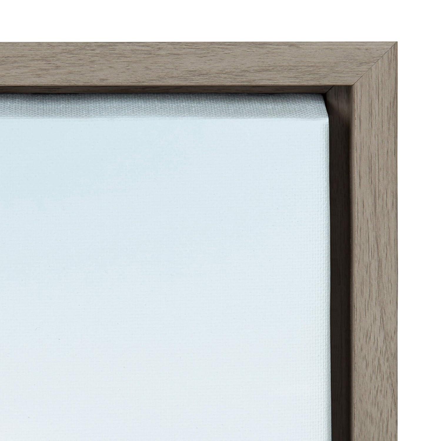 23" x 33" Sylvie Wooden Pier Framed Canvas by Amy Peterson Gray - Kate and Laurel: Coastal Serenity Wall Decor