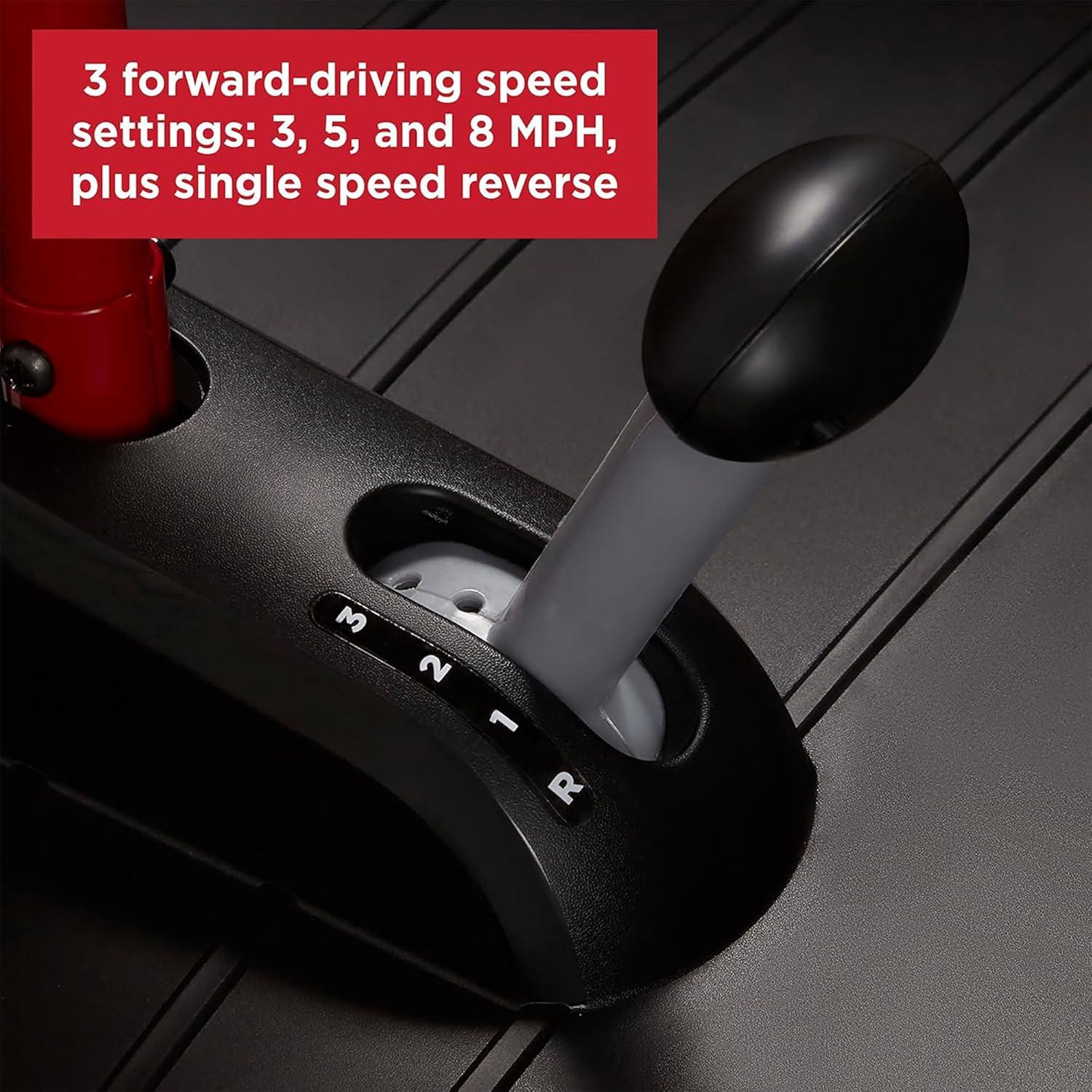 Radio Flyer Ultimate 24 Volt Electric Go-Kart with 2 Seats, Adjustable Seat, Rubber Wheels, and Speeds up to 8 MPH, for Kids Ages 3-8, Red