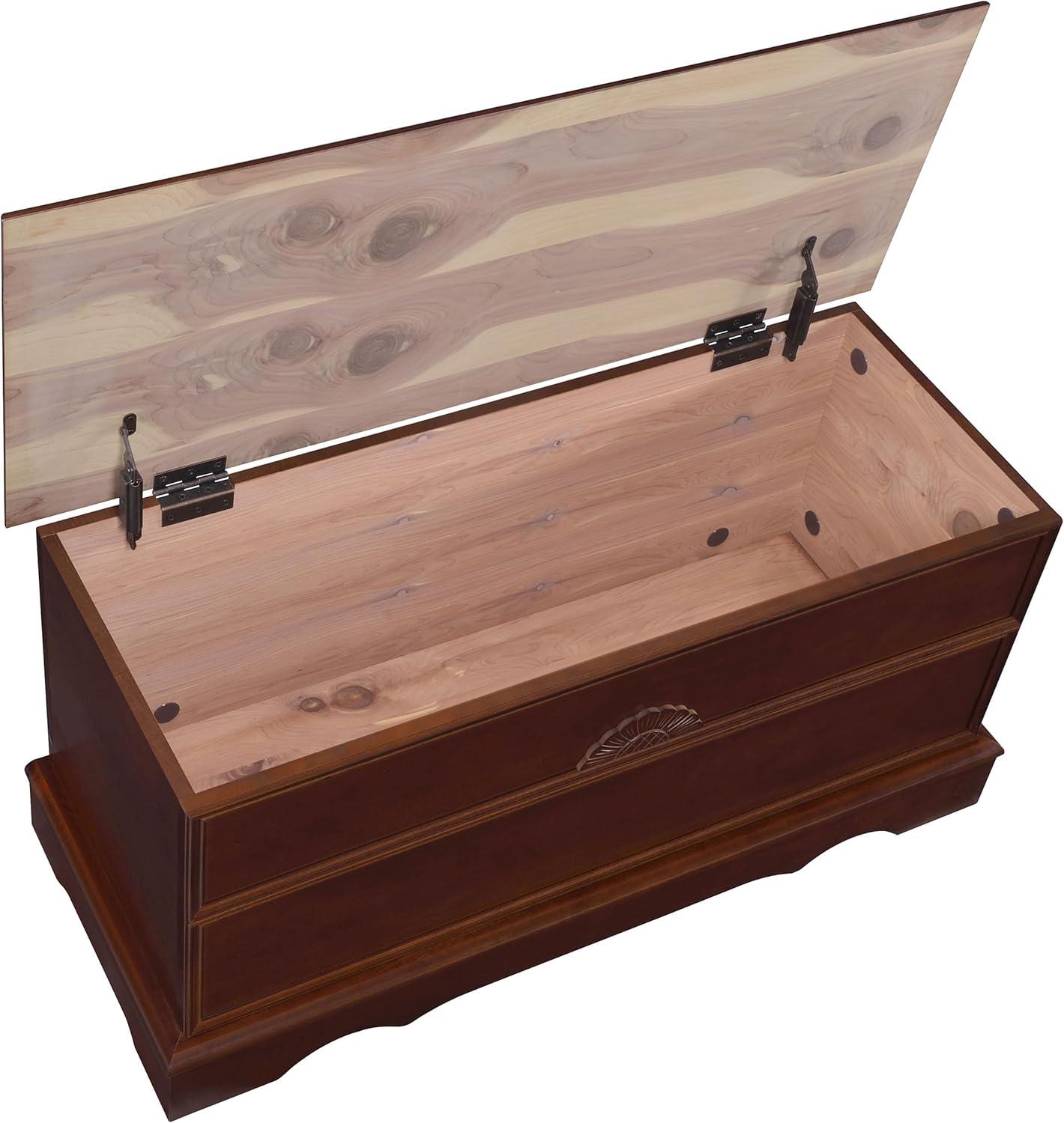 Coaster Paula Traditional Rectangular Wood Cedar Chest Warm Brown