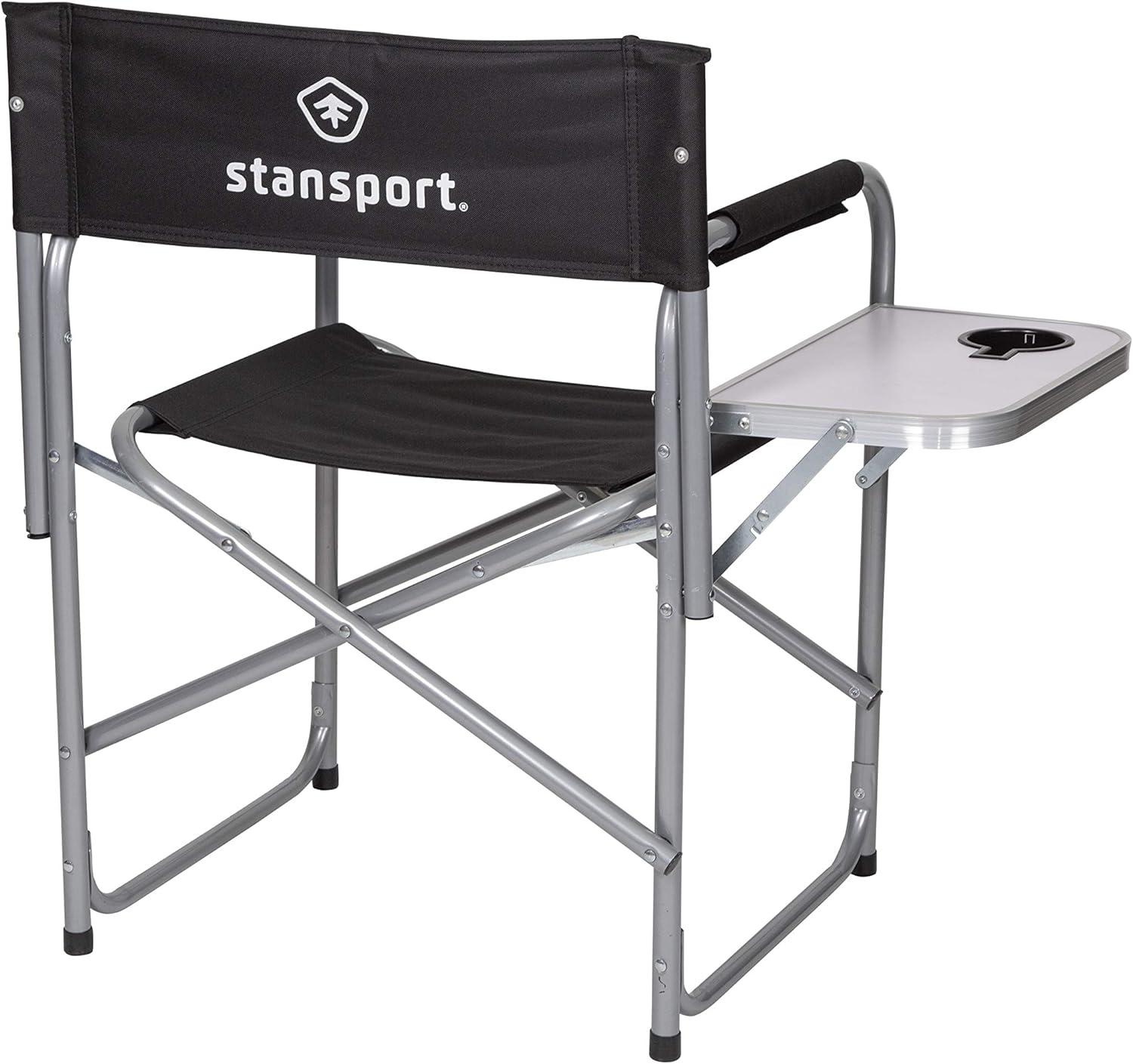 Stansport Folding Director's Chair with Side Table