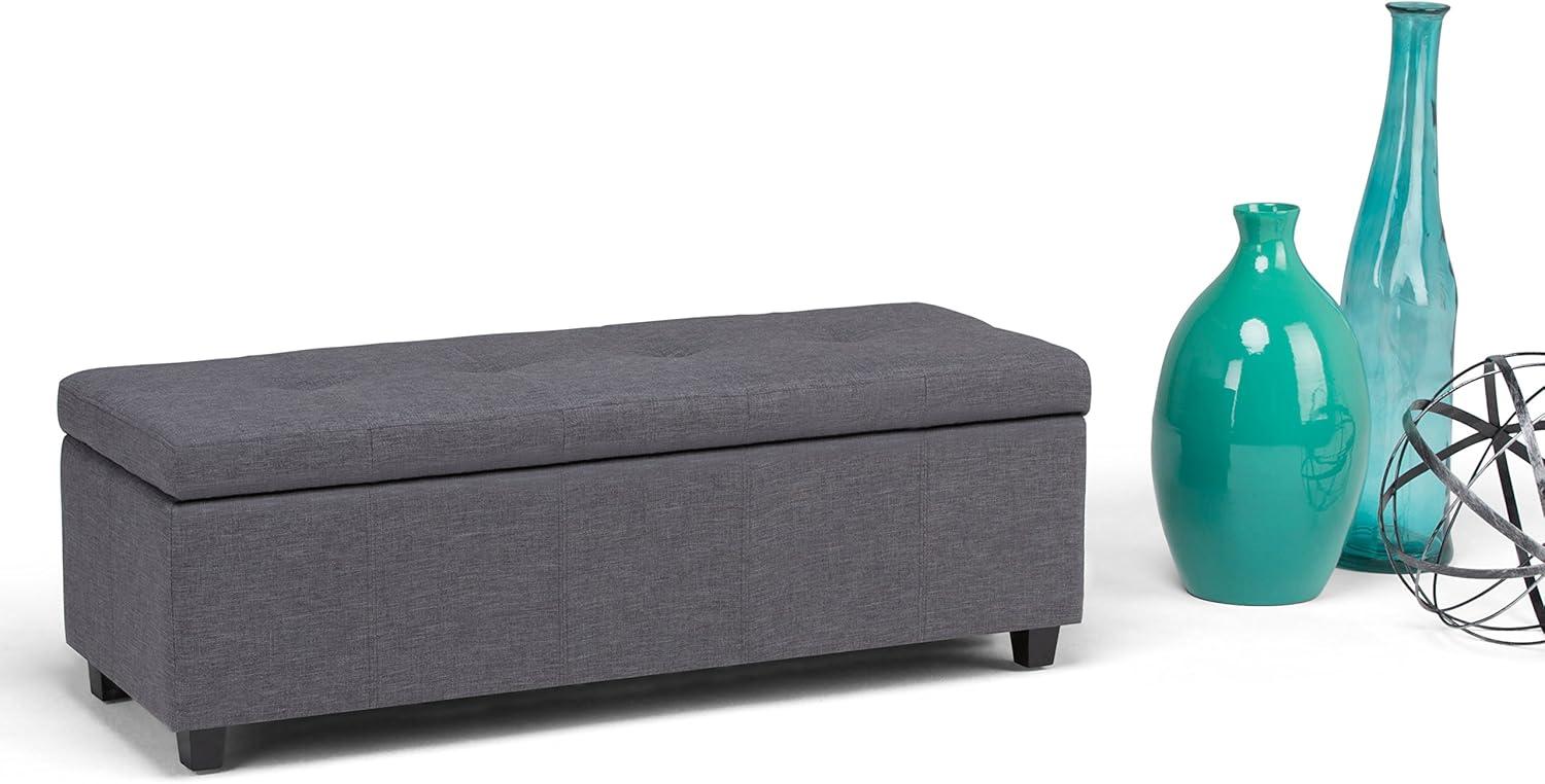 Simpli Home Castleford Large Storage Ottoman Bench