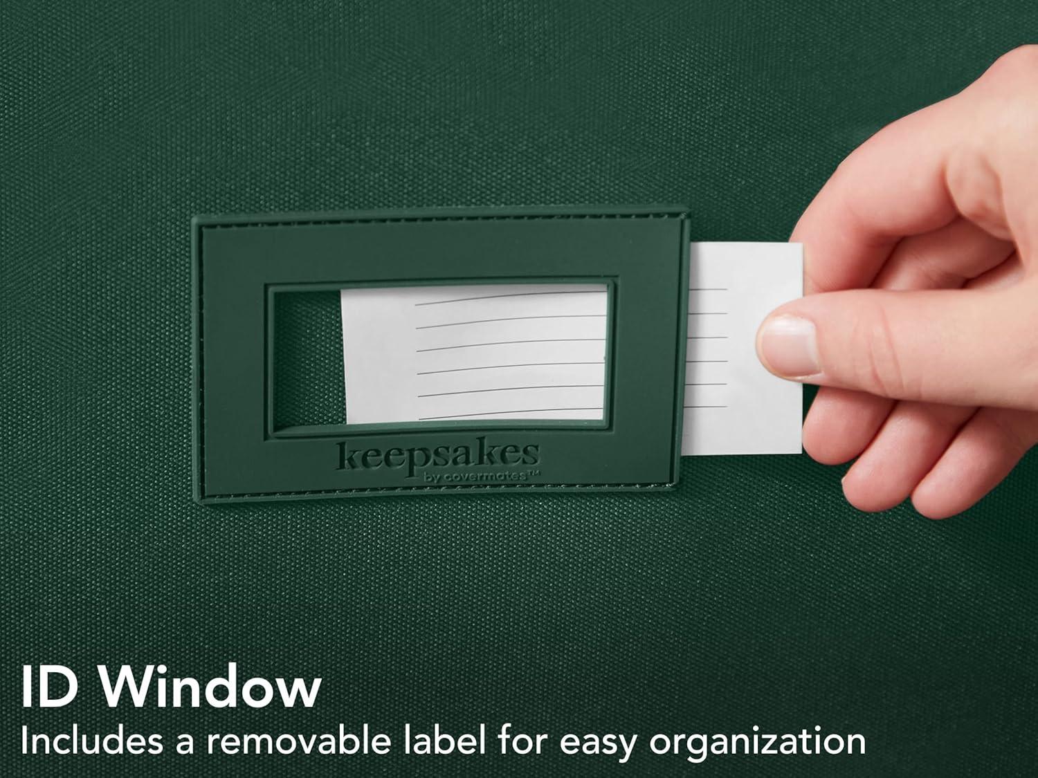 Covermates Keepsakes Gift Wrap Organizer - Holds up to 25 Rolls - Heavy Duty - Accessory Trays with Adjustable Compartments - Mesh Pocket - Holiday Storage, Green