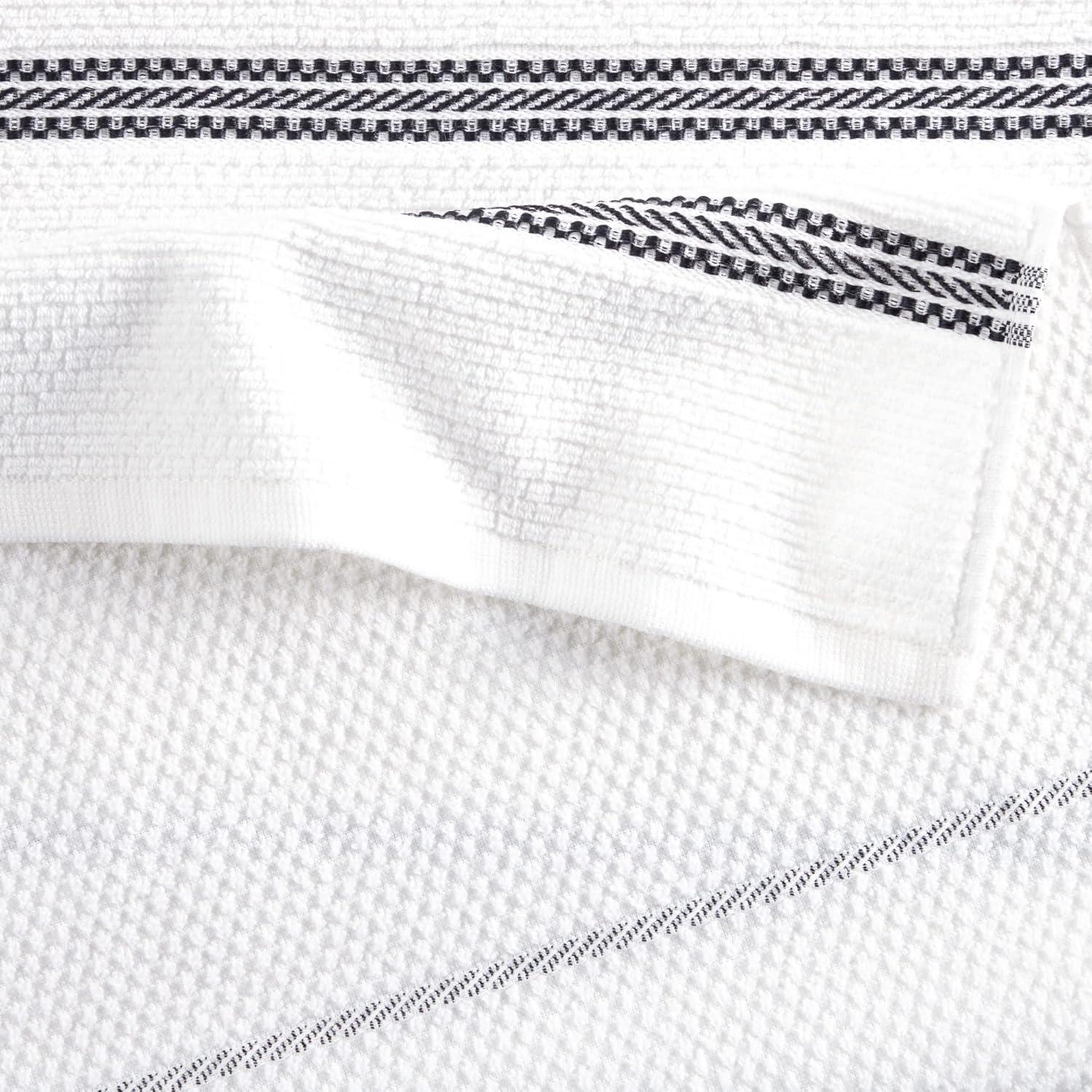 Martha Stewart Martha Stewart Modern Waffle Kitchen Towel Set 6-Pack, Linen, 16"x28" (Set of 6)