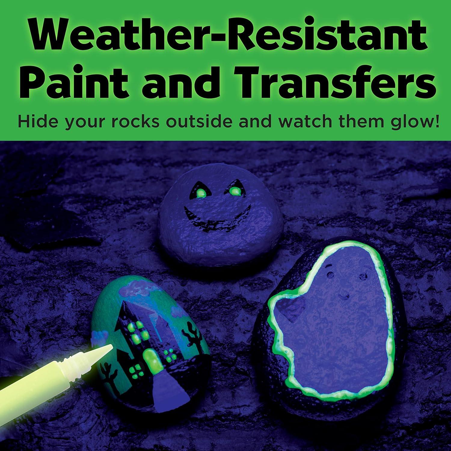 Creativity for Kids Halloween Hide & Seek Rock Painting- Spooky Child Craft Kit for Boys and Girls