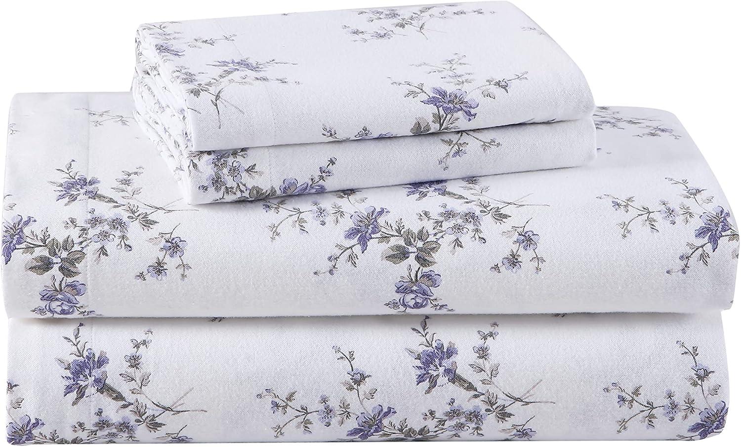 Laura Ashley Laura Ashley Cotton Flannel Cozy Sheet Sets