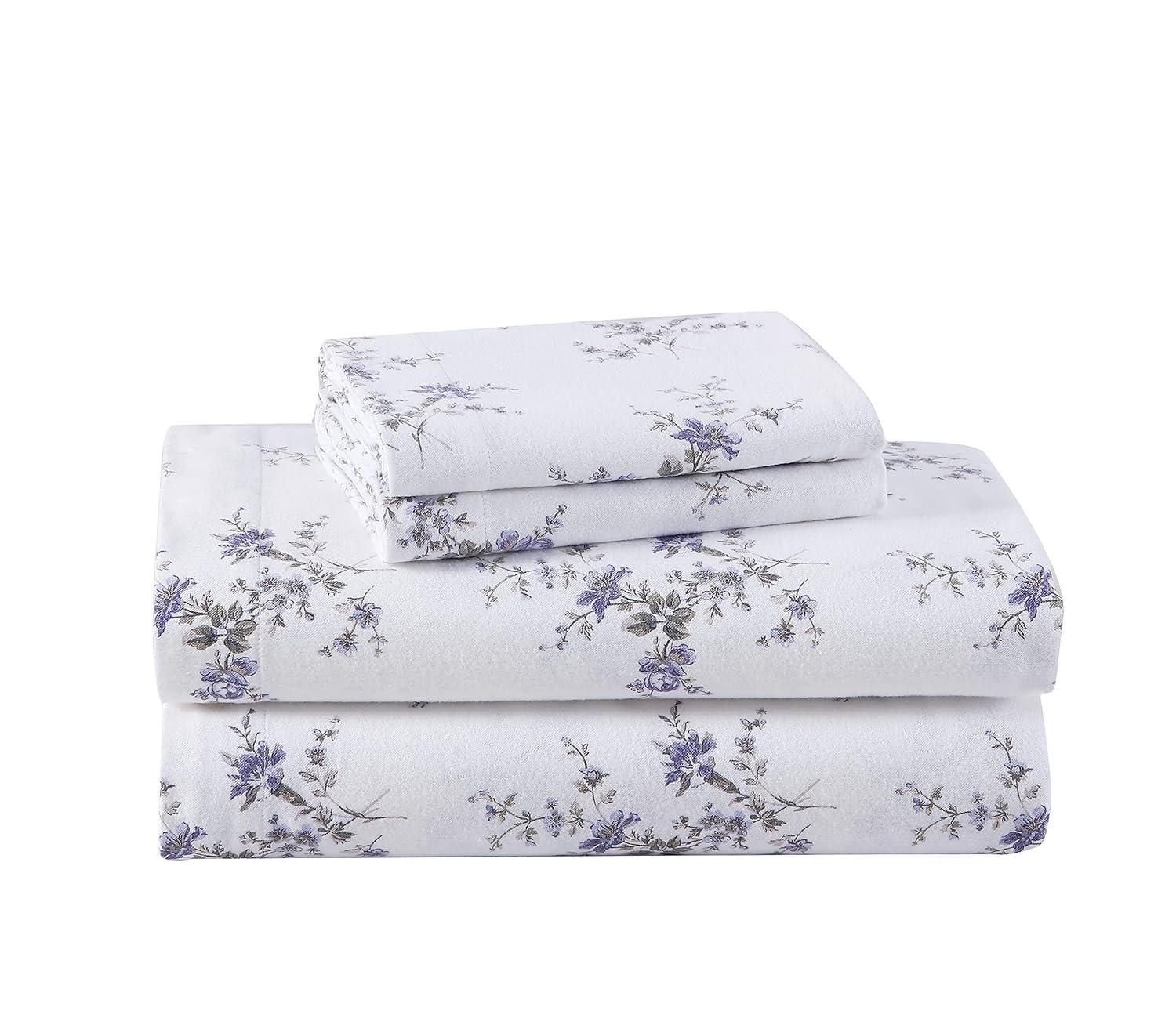 Laura Ashley Laura Ashley Cotton Flannel Cozy Sheet Sets