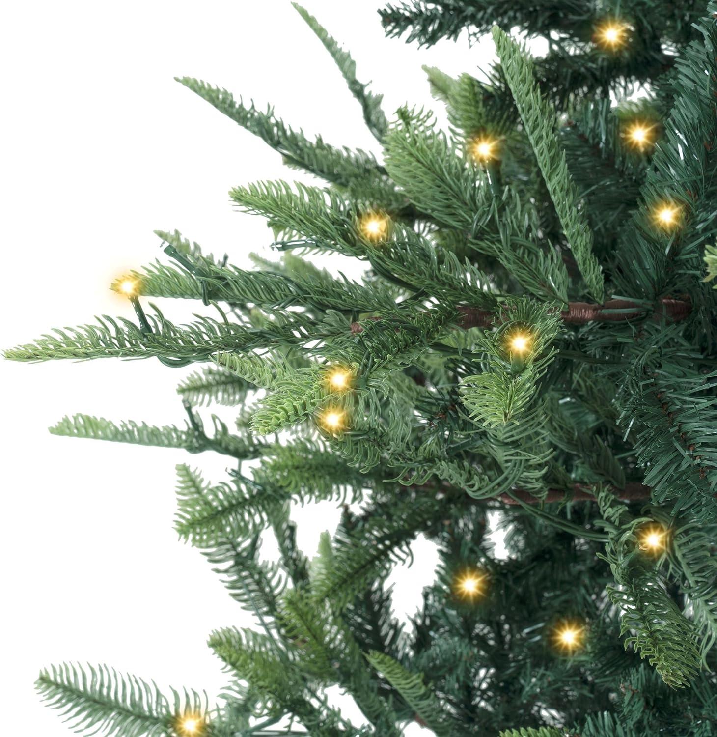 9ft Green Artificial Christmas Tree with 1100 Lights