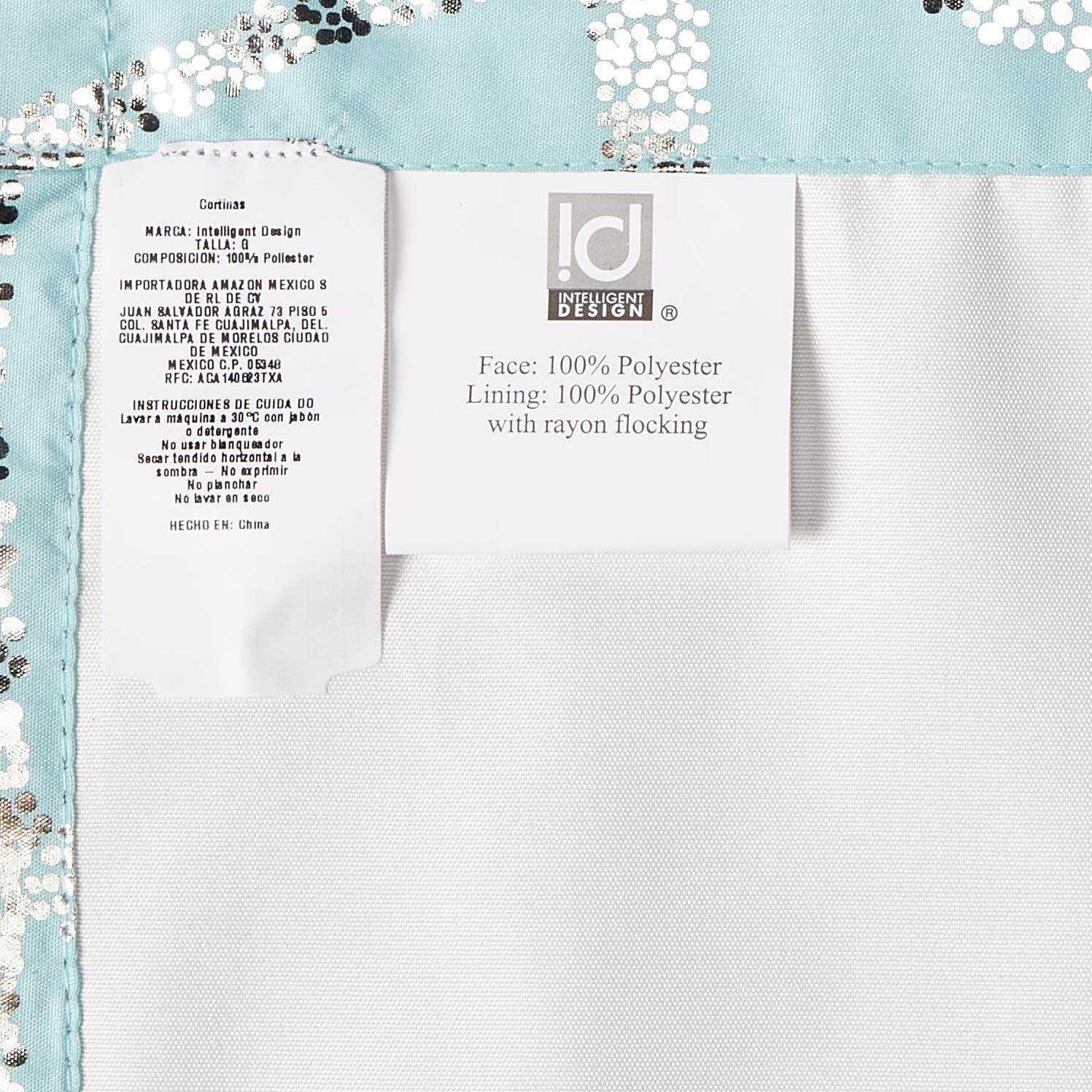 Raina Geometric Total Blackout Grommet Single Curtain Panel