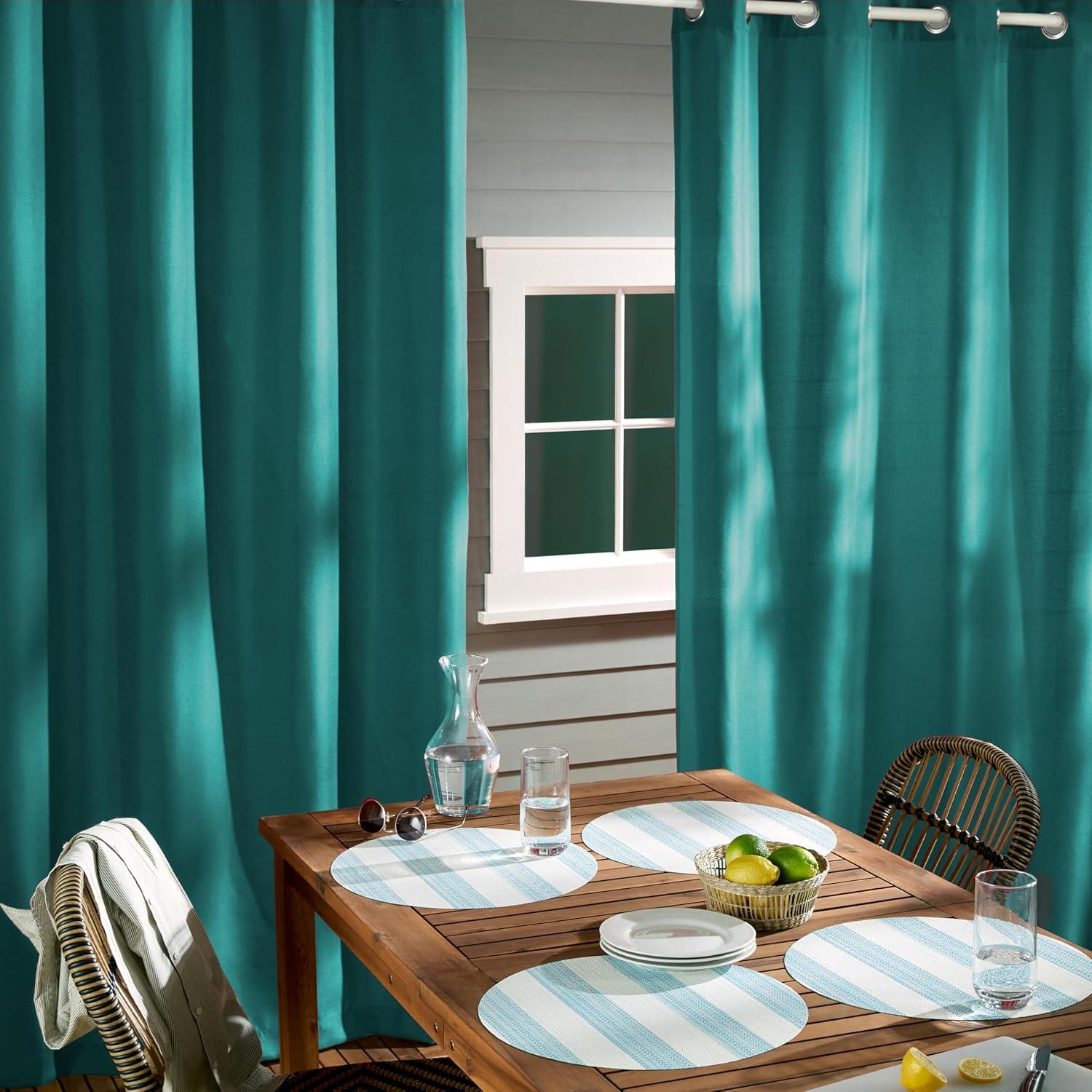 Cabana Solid Heavyweight Indoor Outdoor Curtains
