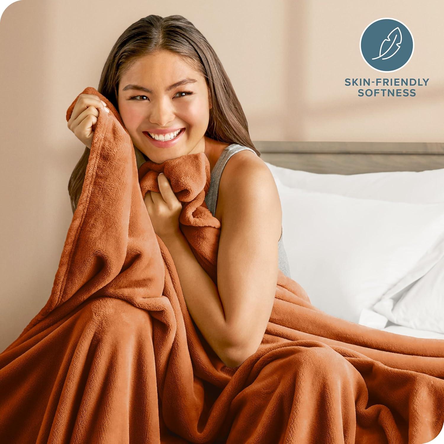 Bare Home Bare Home Microplush Fleece Blanket - Fuzzy, Warm, Bed/Throw Blanket