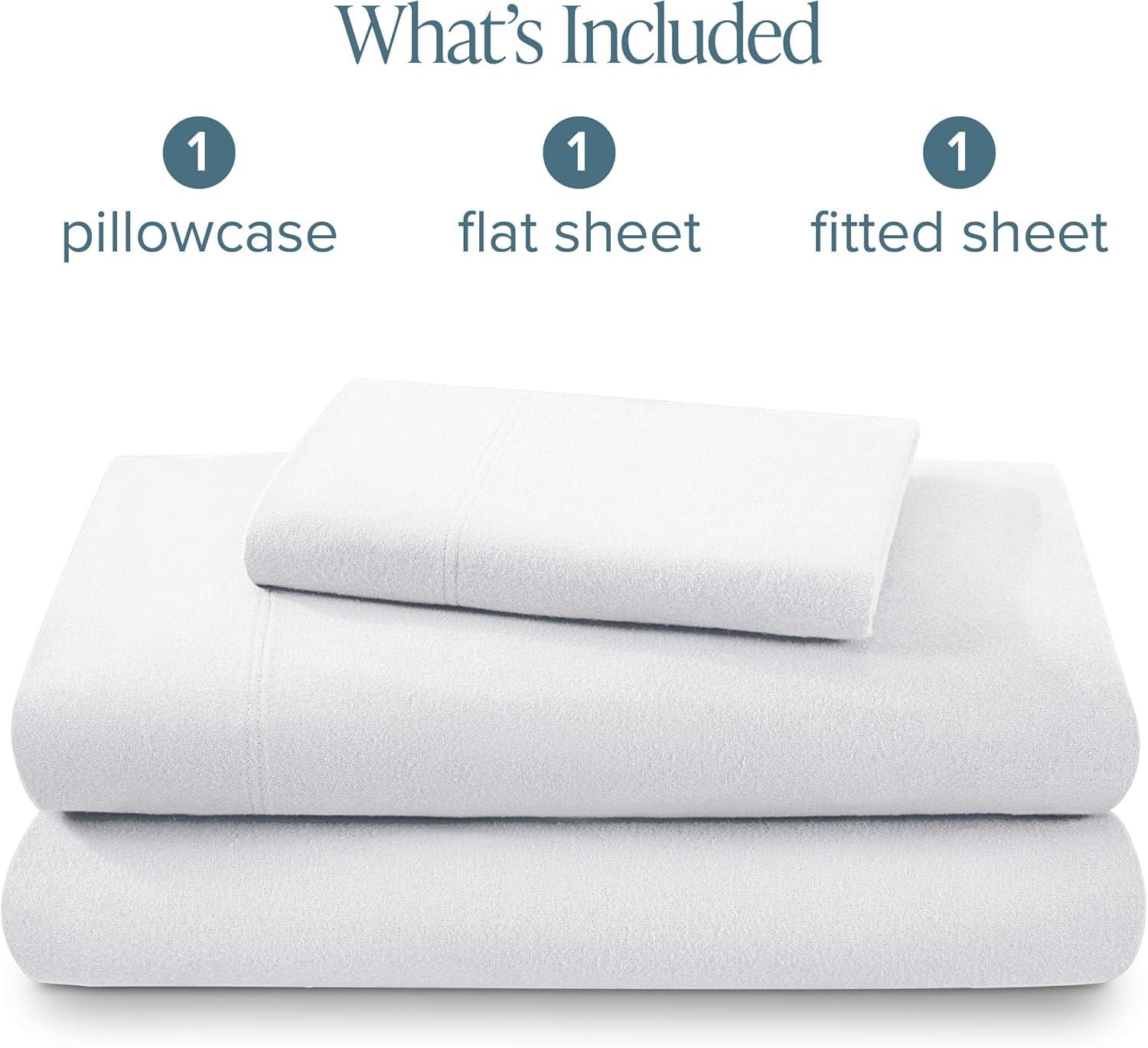 Bare Home Flannel Machine Woven Sheet Set