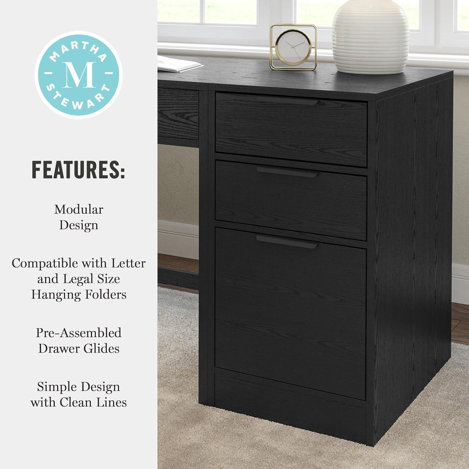Martha Stewart Martha Stewart Kayden Home Office Modular 3 Drawer File Cabinet
