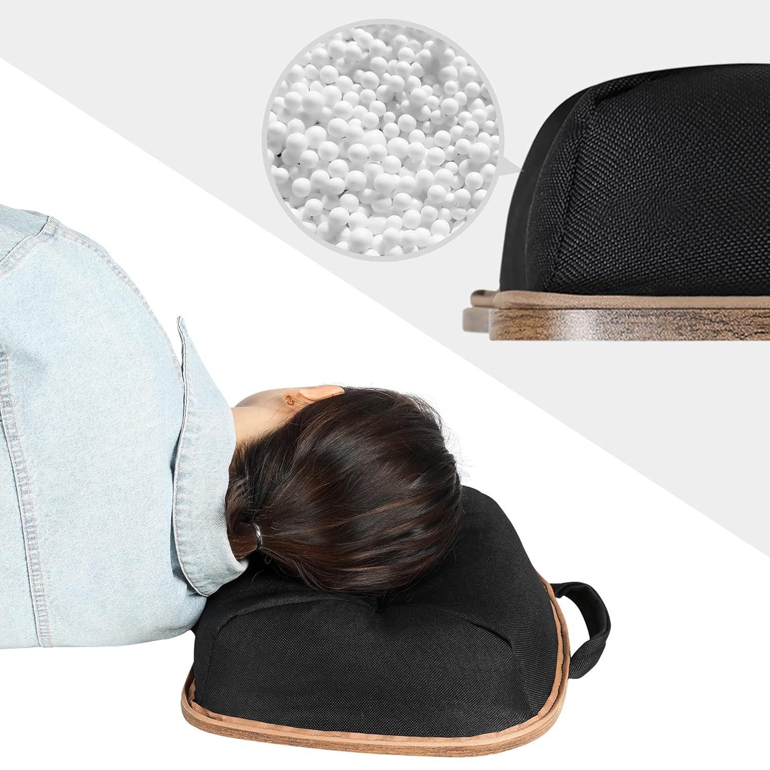 Portable Lap Desk,  Rustic Brown, Bed Tray with Handle & Cushion, Laptop Table for Comfort.