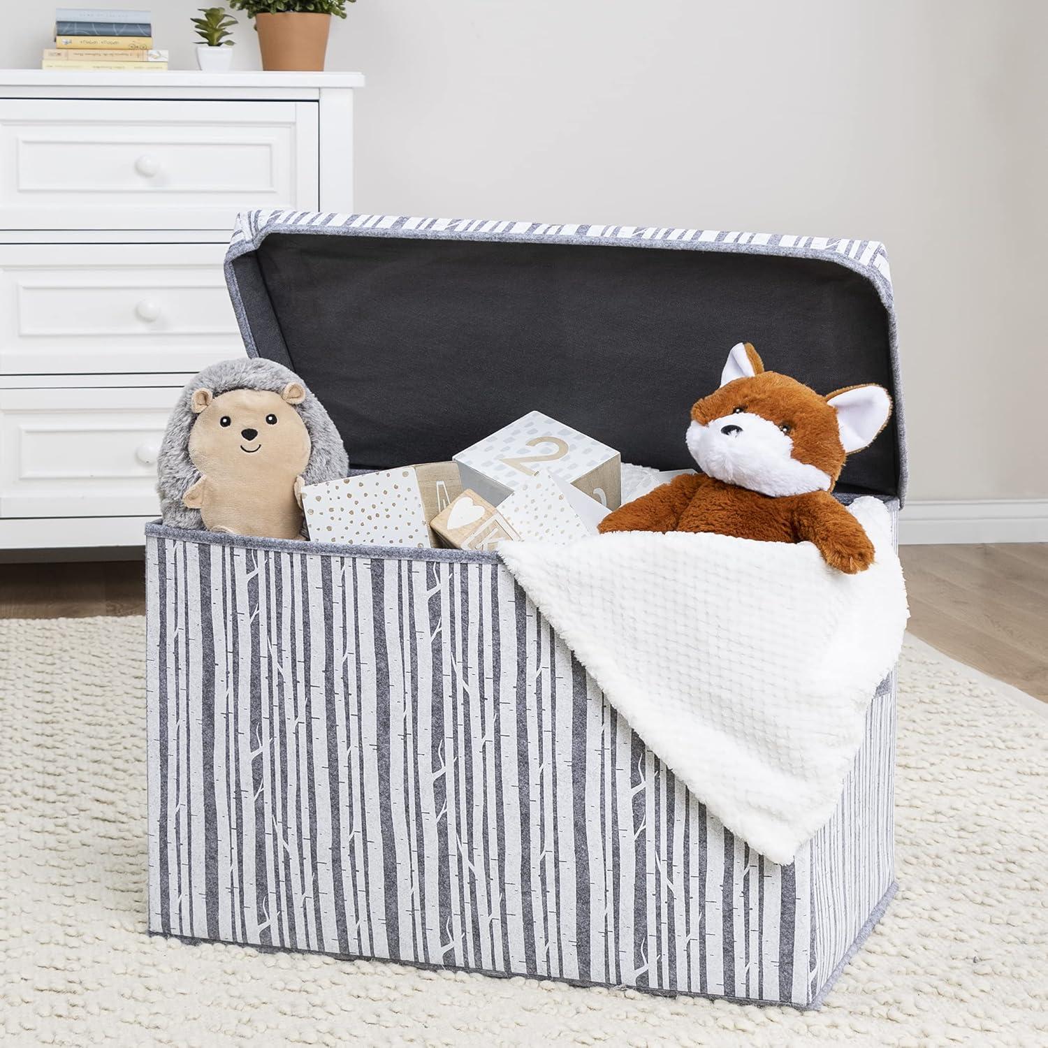 Redwood Rover Kline Birch Felt Toy Box By Redwood Rover®