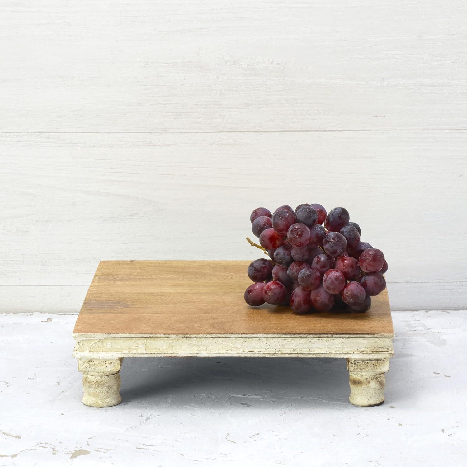 Fitz and Floyd Fitz and Floyd Austin Craft Raised Mango Wood Serving Board, 12-Inch
