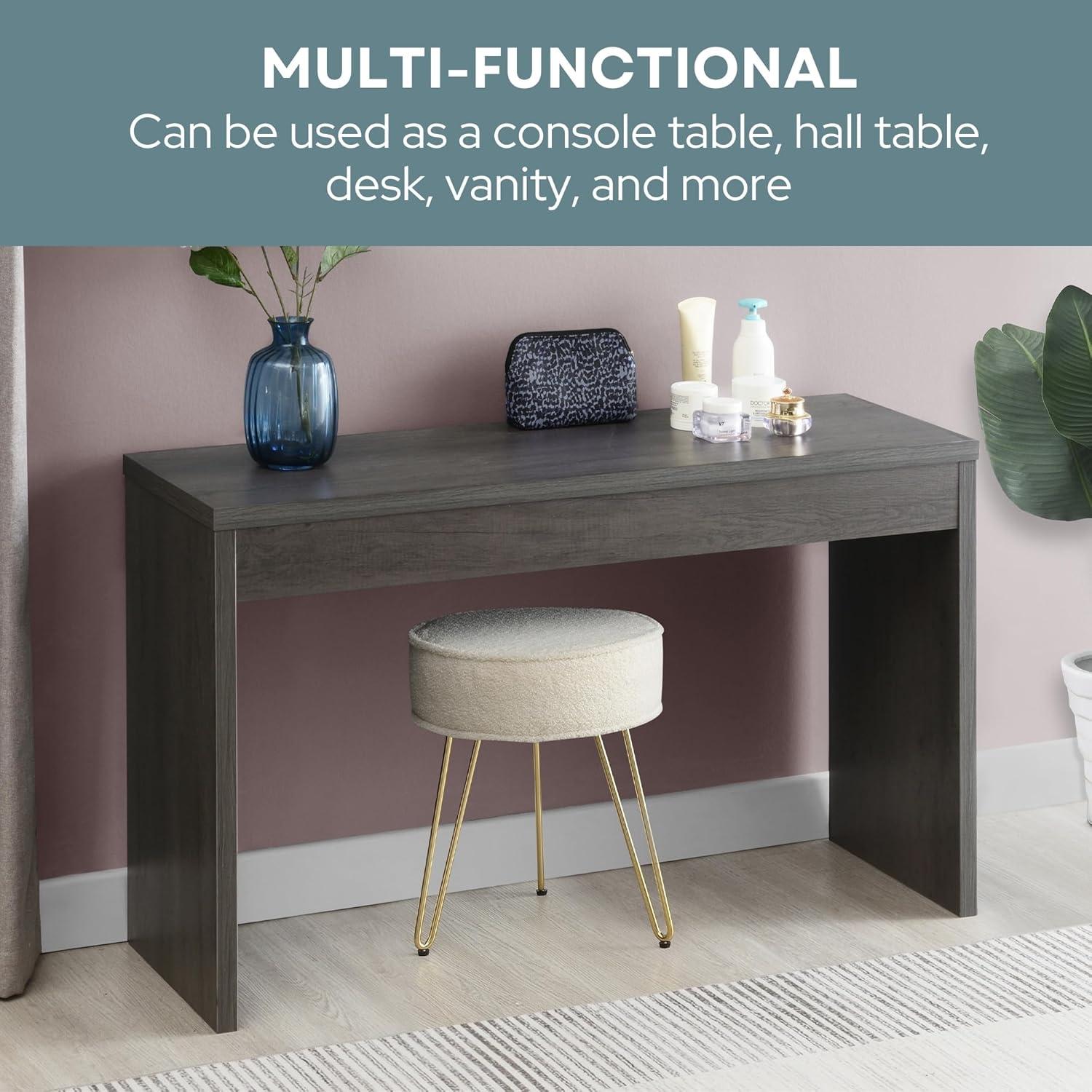 Convenience Concepts Northfield Hall Console Desk Table/Desk, Weathered Gray