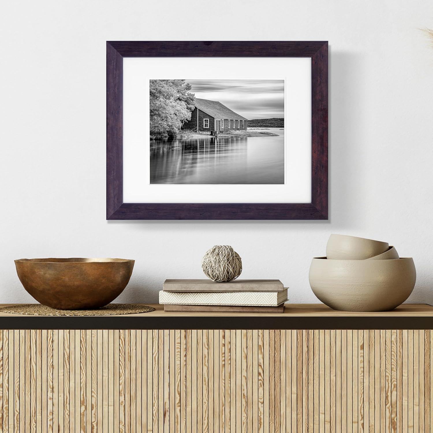 Gallery Solutions Wall Mount Double Airfloat Mat Picture Frame