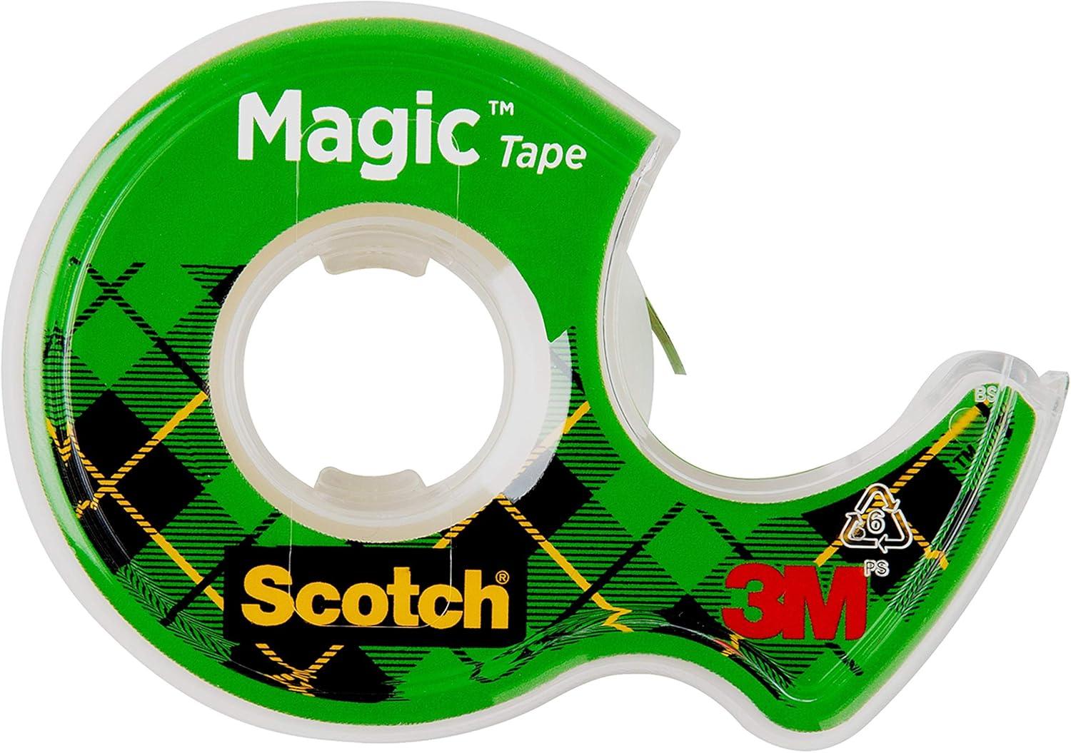 Scotch Magic Tape, 3/4 in. x 300 in., 4 Dispensers/Pack