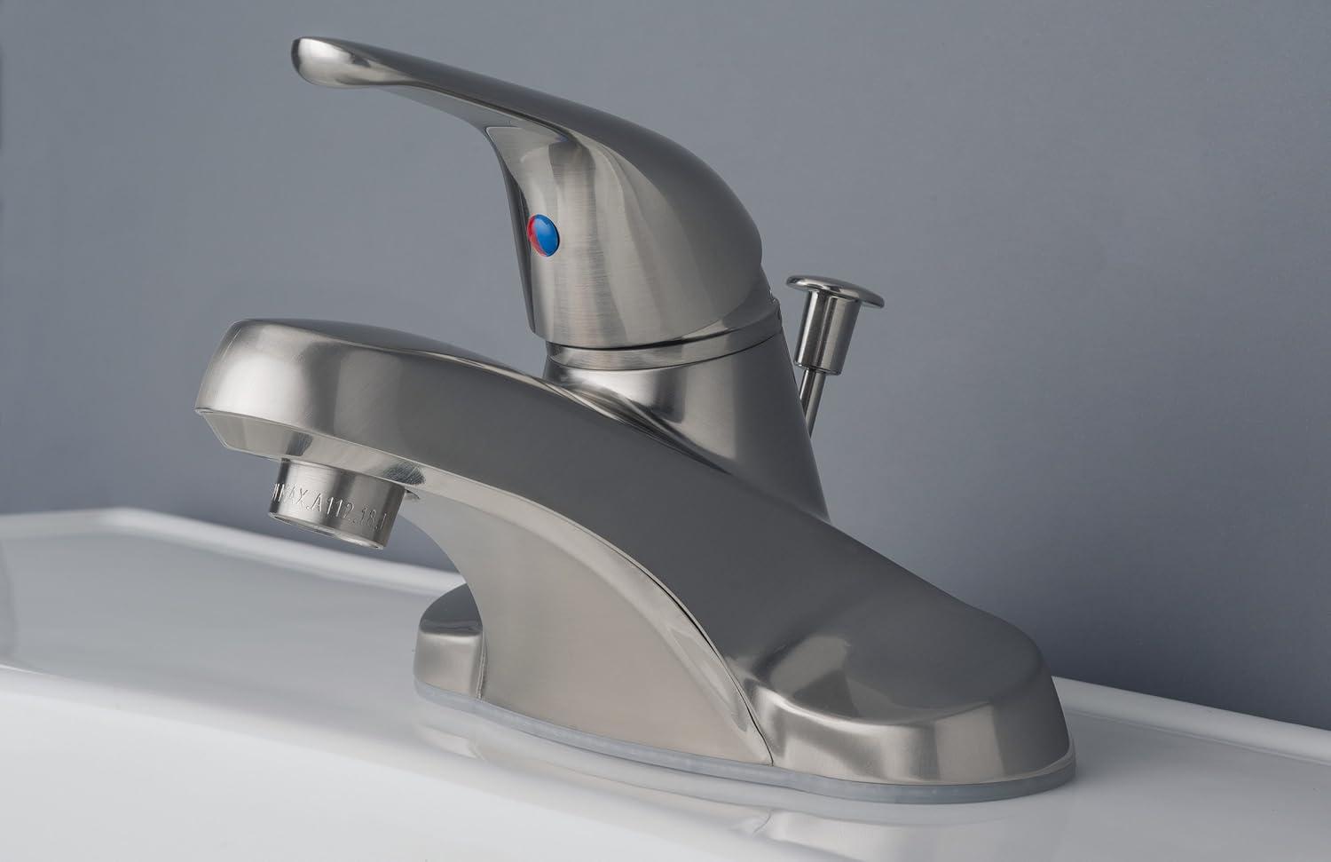 Laguna Brass Centerset Single-handle Bathroom Faucet with Drain Assembly 2040EBN