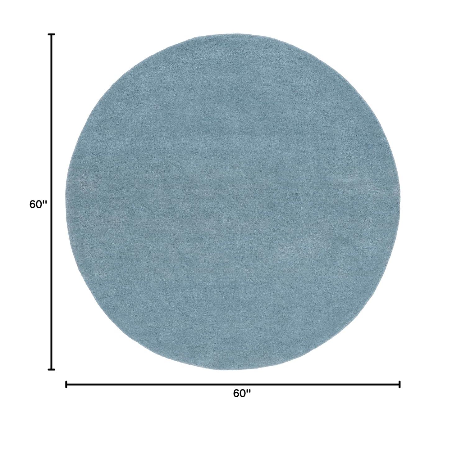 Fifth Avenue FTV128 Hand Tufted Indoor Area Rug - Blue - 5' Round - Safavieh